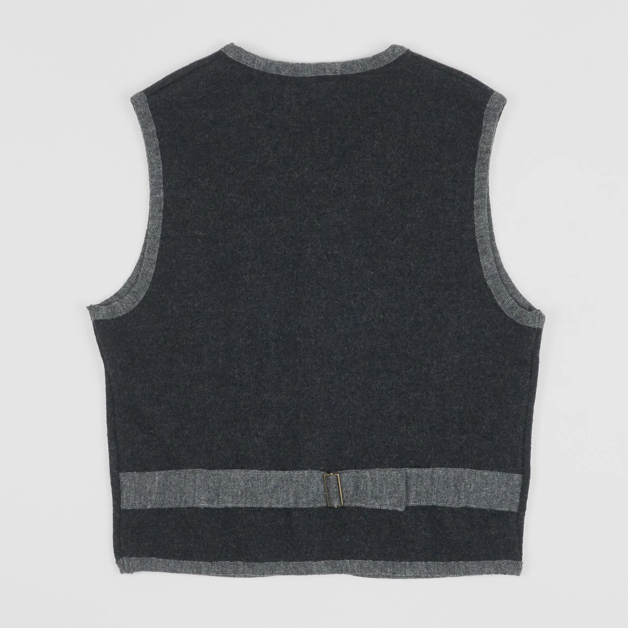 A Piece of Chic Black and Gray Wool Vest sold by DeeCee style product image thumbnail 3