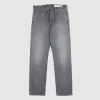 Kapital 5-Pocket Black Hard Washed Denim Jeans sold by DeeCee style