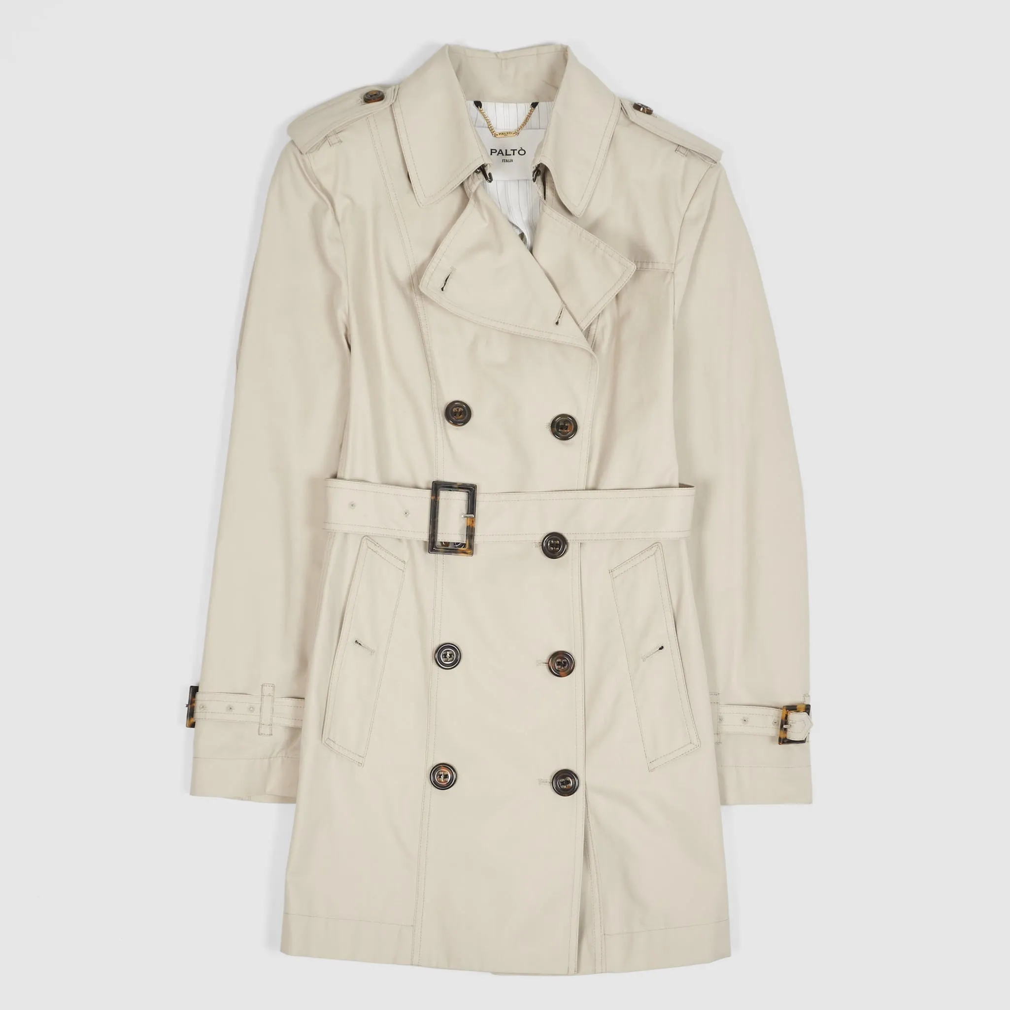 Palto Ladies Double-Breasted Trench Coat sold by DeeCee style