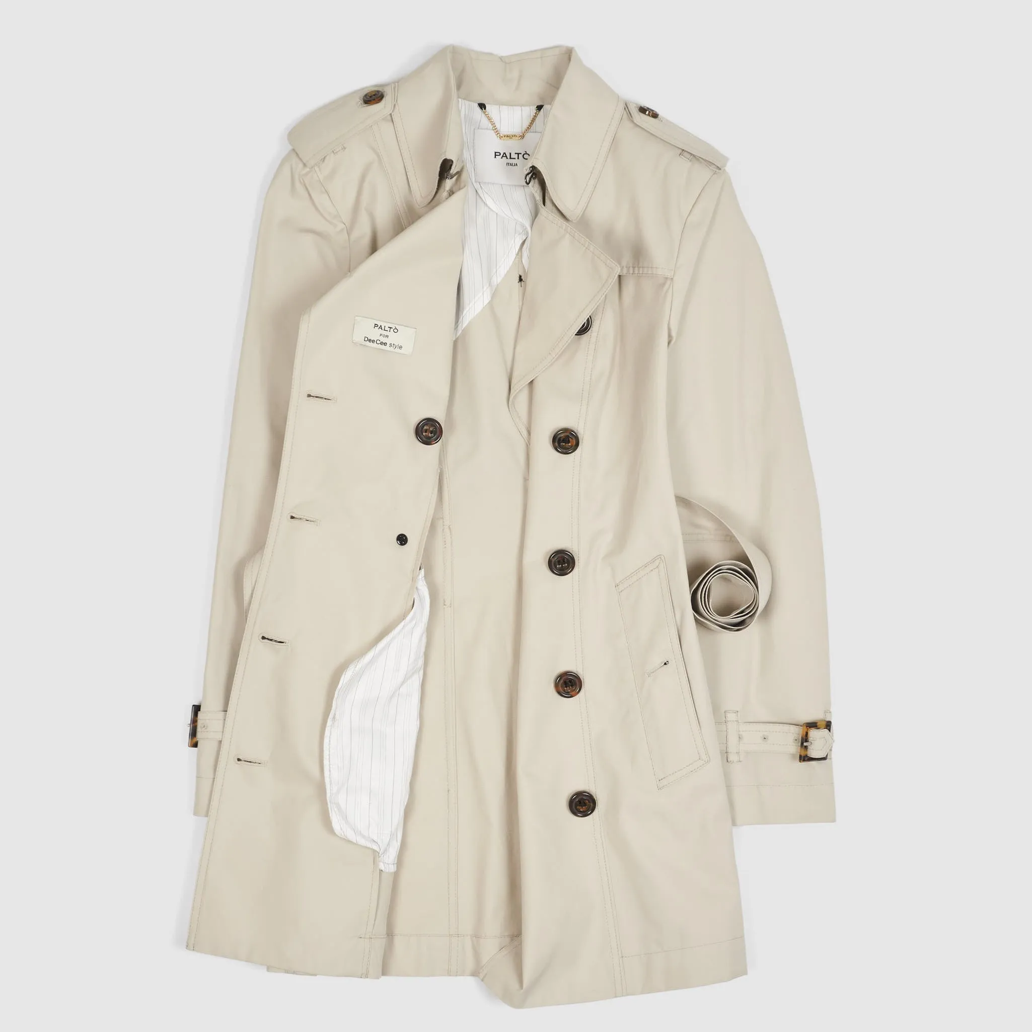 Palto Ladies Double-Breasted Trench Coat sold by DeeCee style product image thumbnail 4
