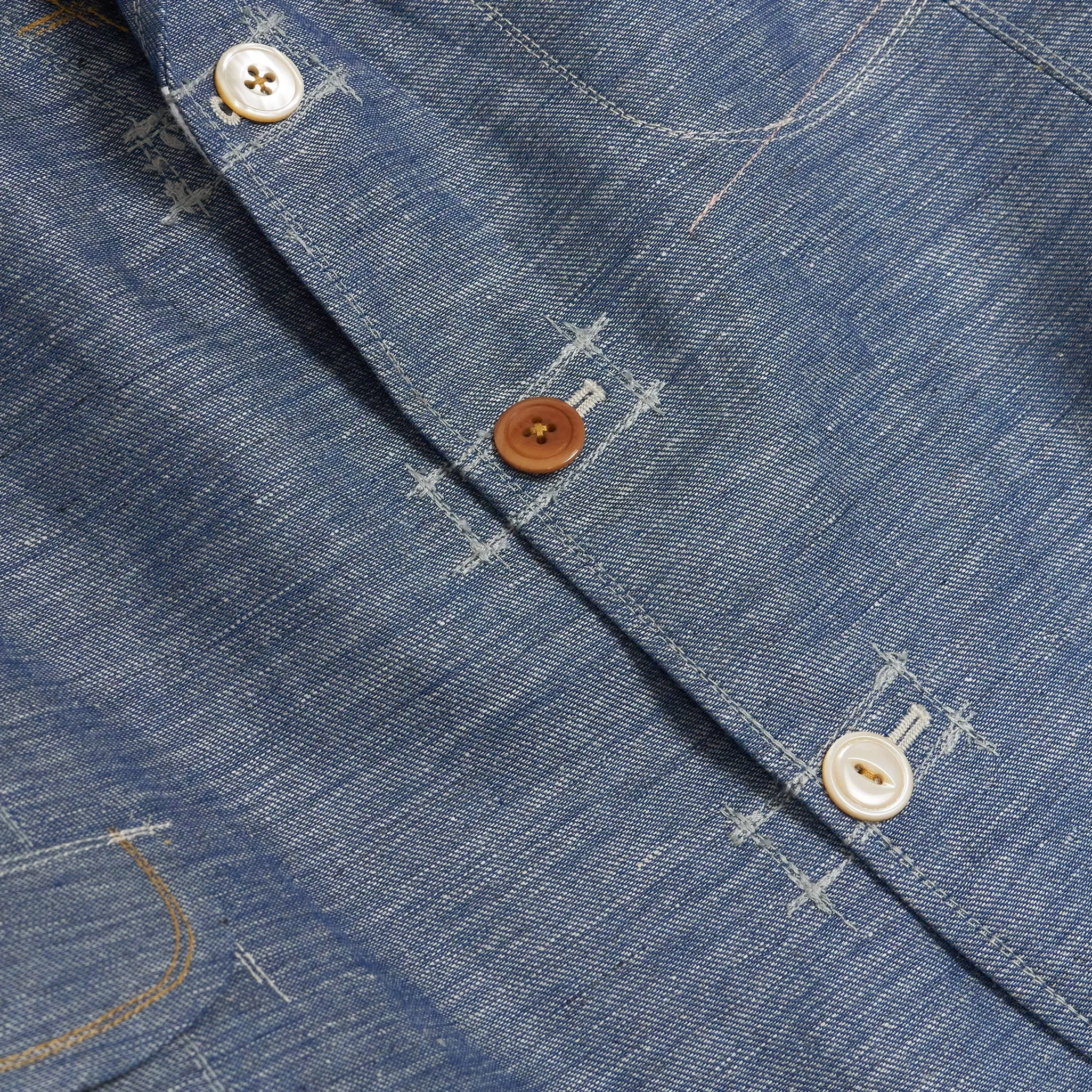 Junya Watanabe Man Summer Indigo Patchwork Blazer sold by DeeCee style product image thumbnail 5