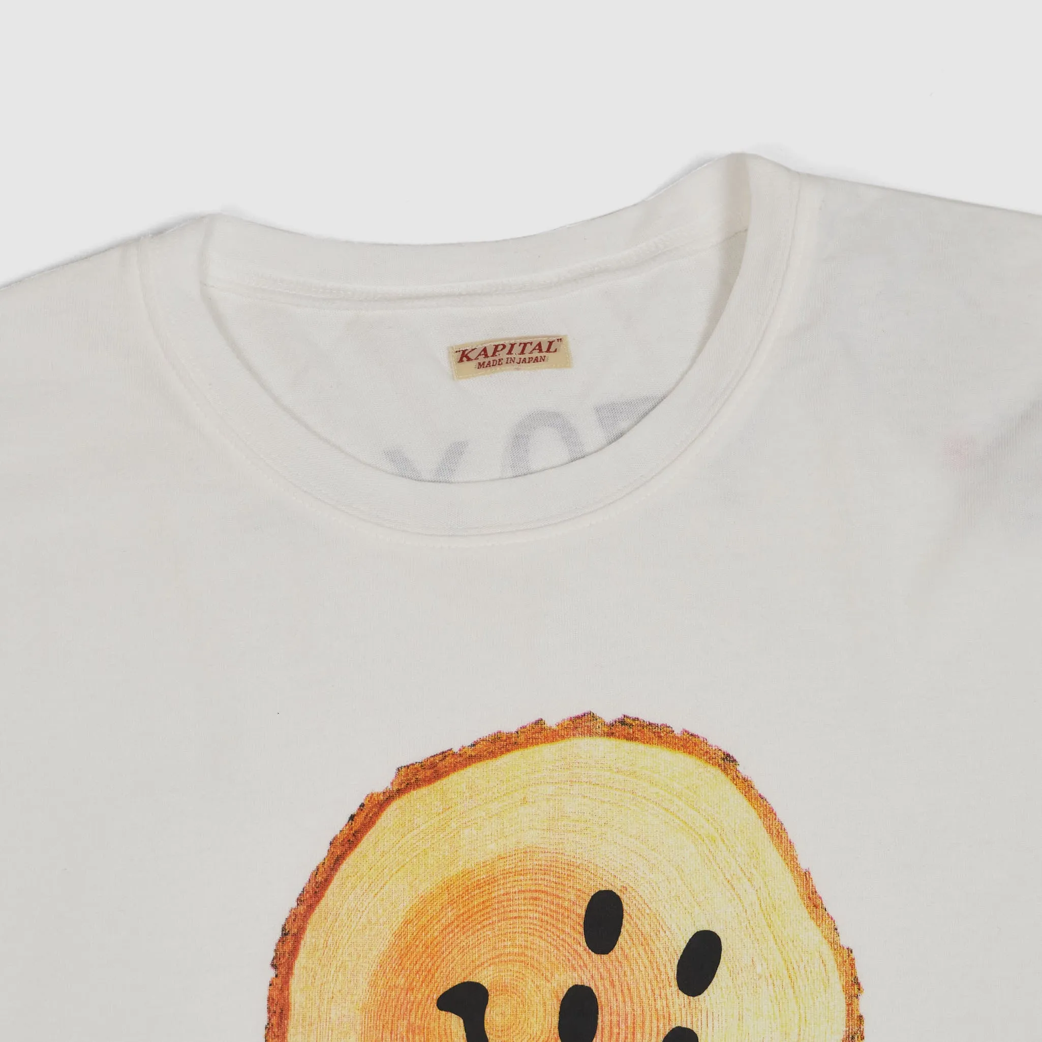 Kapital Smiley-Wood Crew Neck Printed Basic T-Shirt sold by DeeCee style product image thumbnail 4