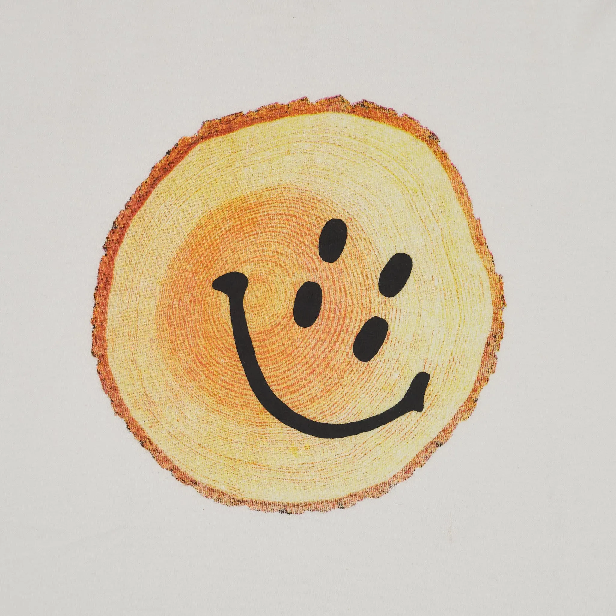 Kapital Smiley-Wood Crew Neck Printed Basic T-Shirt sold by DeeCee style product image thumbnail 5