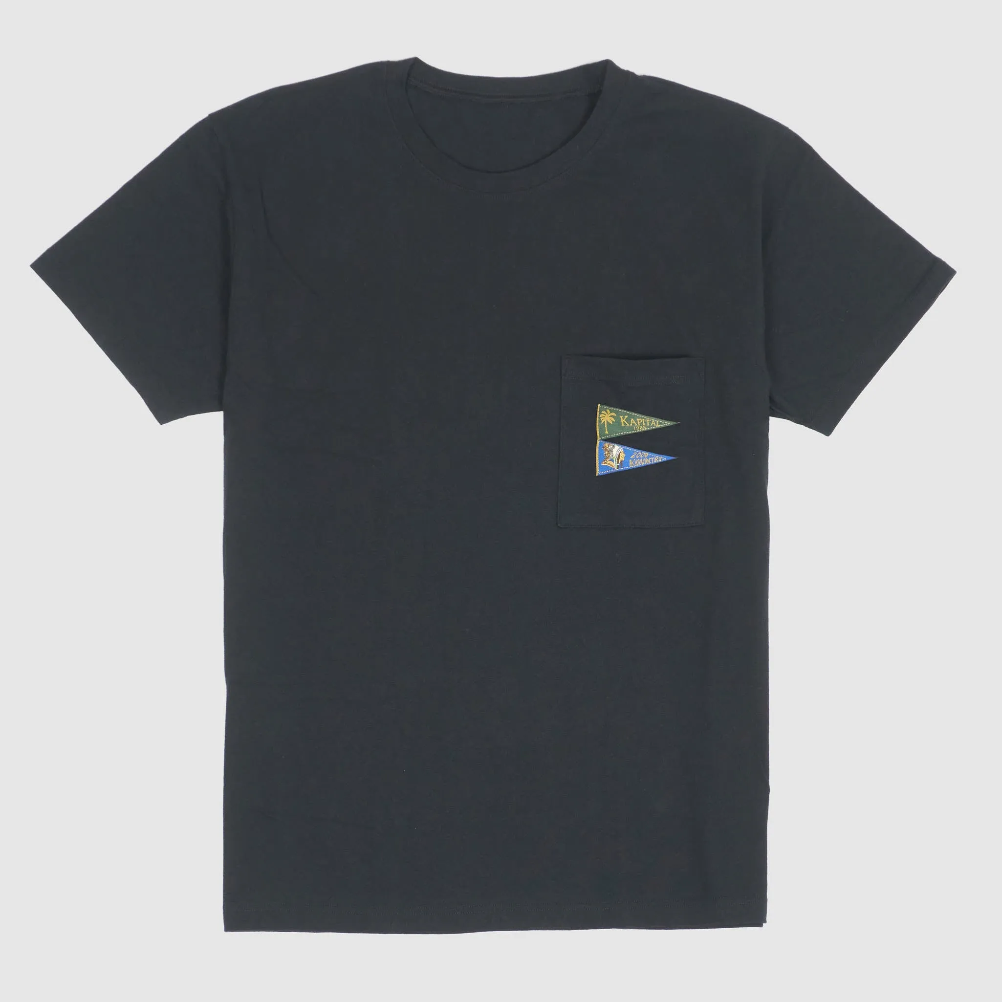 Kapital Basic Crew Neck Pocket Flag T- Shirt sold by DeeCee style product image thumbnail 2