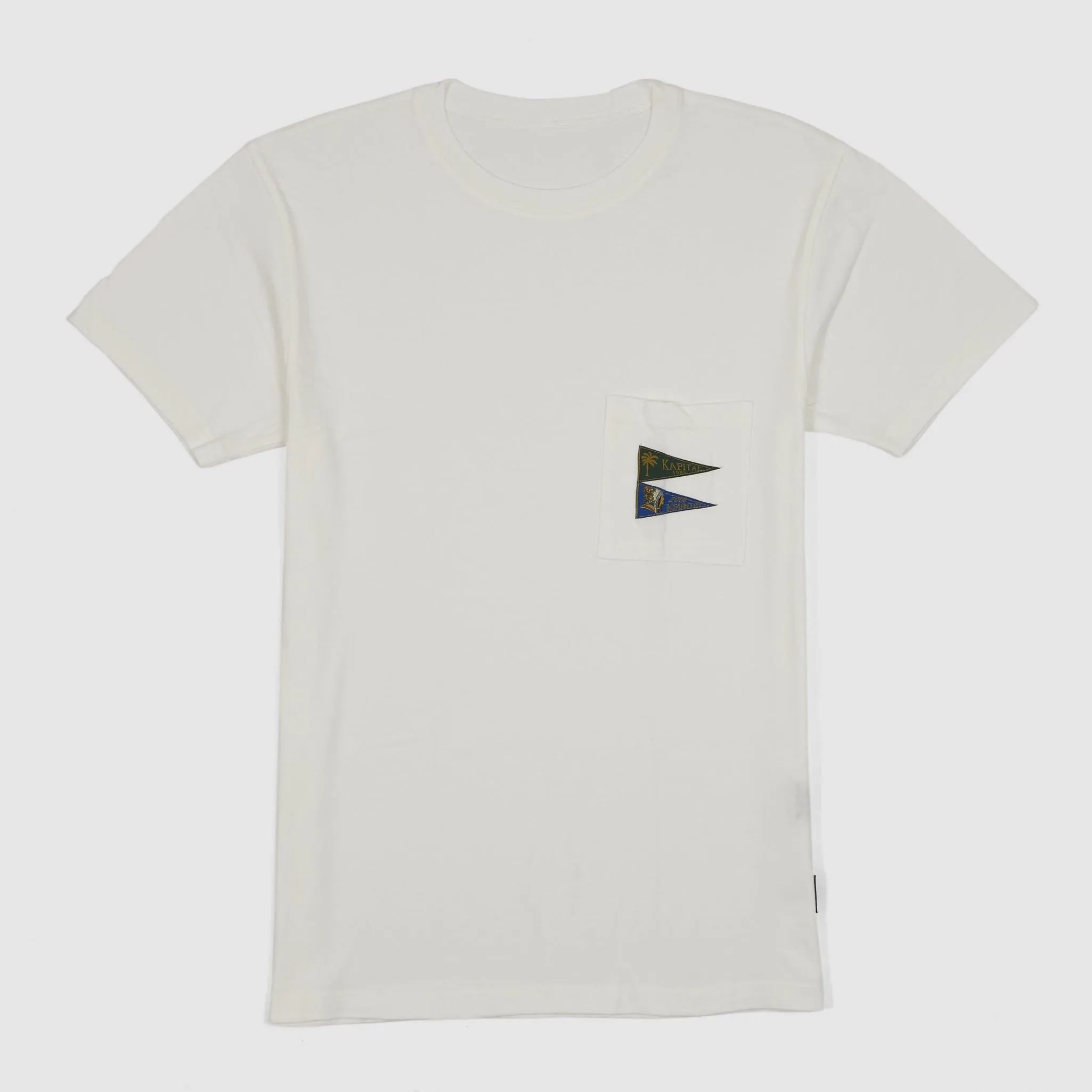 Kapital Basic Crew Neck Pocket Flag T- Shirt sold by DeeCee style product image thumbnail 3