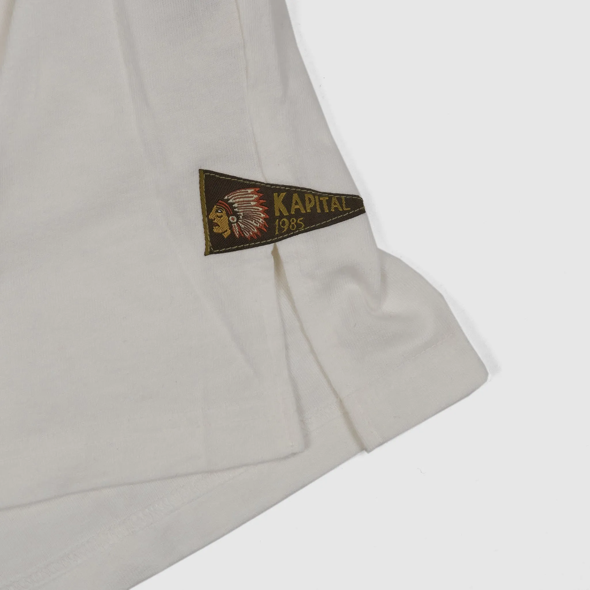 Kapital Crew Neck Flag One Pocket T-Shirt sold by DeeCee style product image thumbnail 3