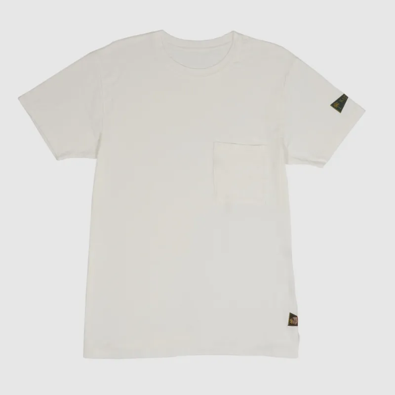 Kapital Crew Neck Flag One Pocket T-Shirt sold by DeeCee style