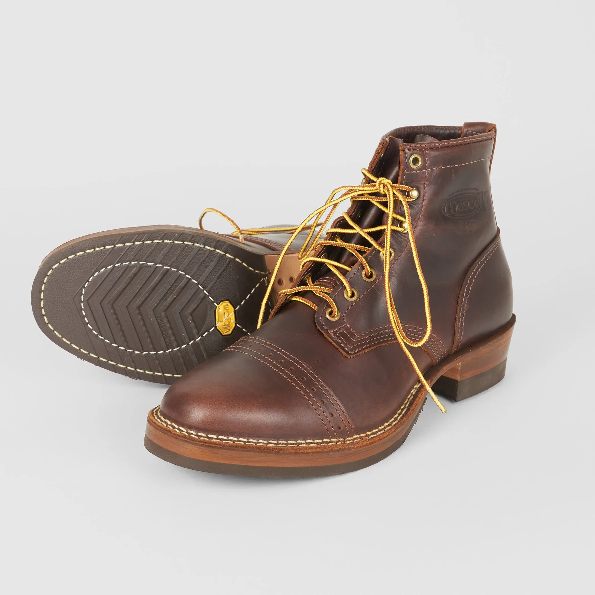 Wesco Custom Lace Up Waxed Leather Dress Boot sold by DeeCee style product image thumbnail 2