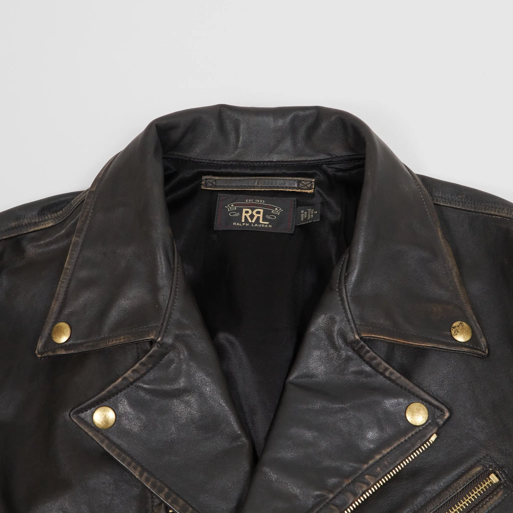 Double RL Perfecto Marshall D-Pocket Leather Jacket sold by DeeCee style product image thumbnail 4