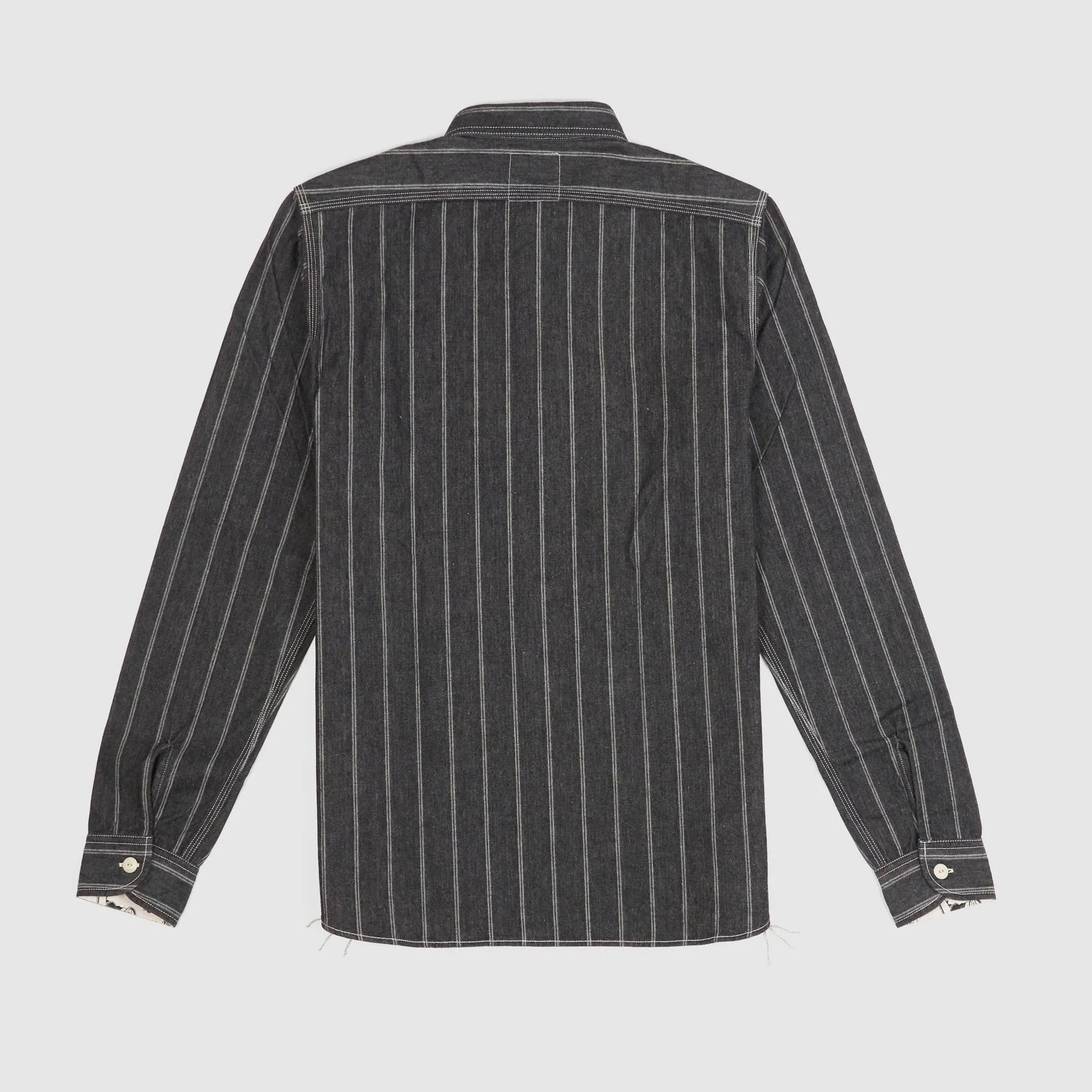 Samurai Jeans Wabash Striped Long Sleeve Shirts sold by DeeCee style product image thumbnail 2
