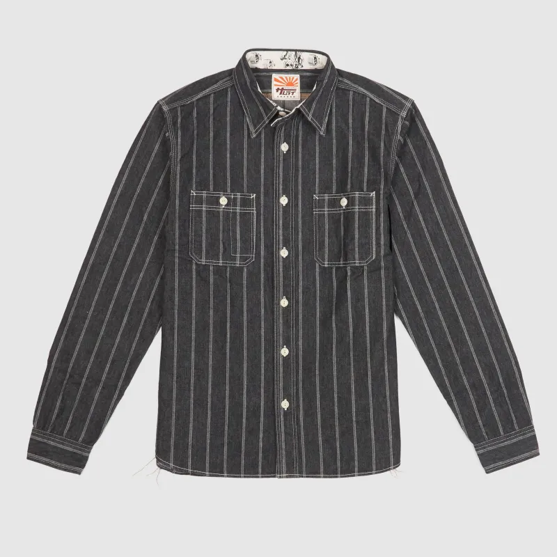 Samurai Jeans Wabash Striped Long Sleeve Shirts sold by DeeCee style
