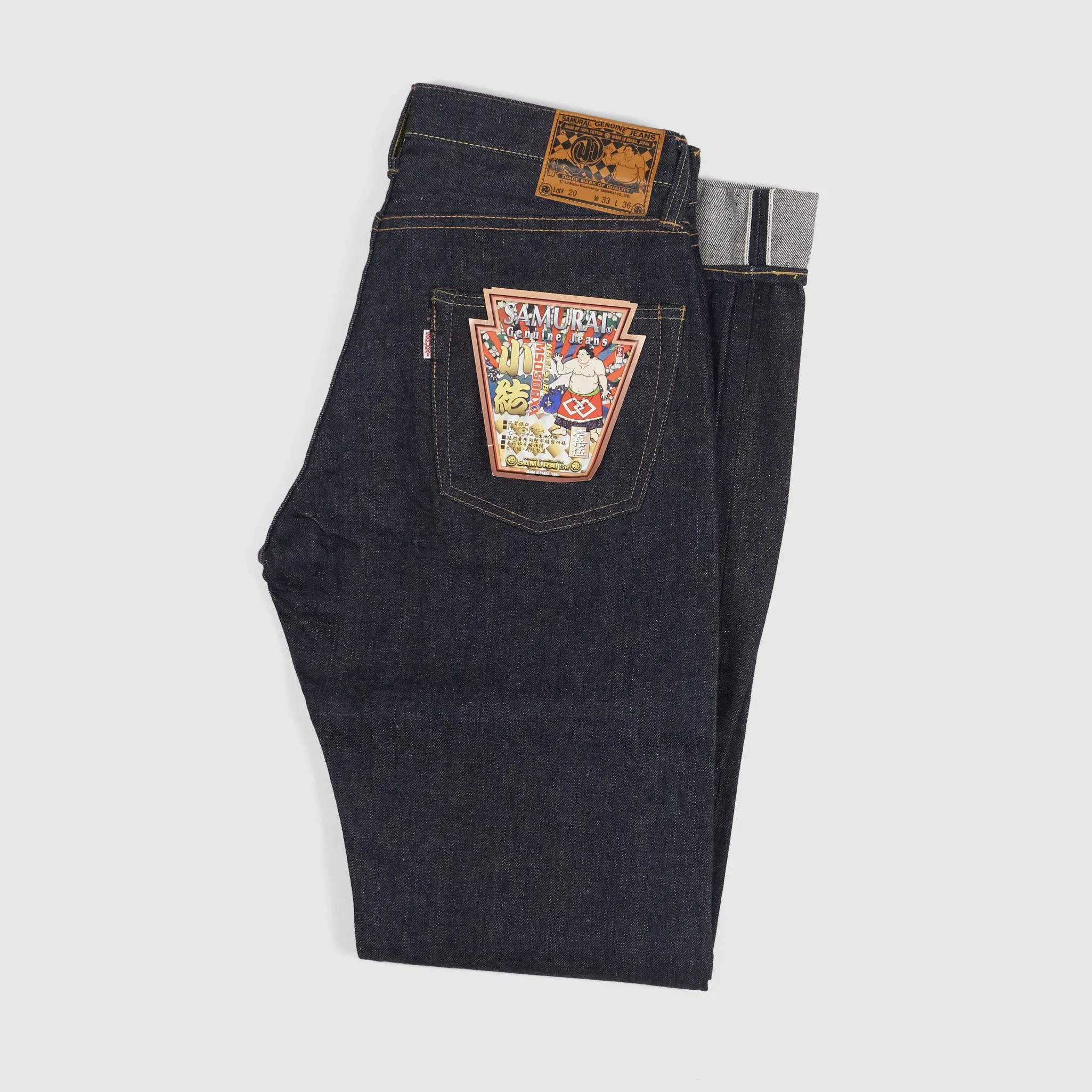 Samurai Jeans 15oz Komusubi Hidden Logo Denim Jeans sold by DeeCee style product image thumbnail 2