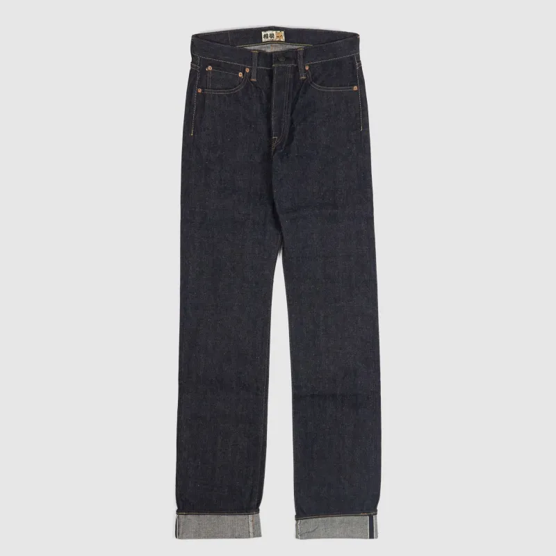 Samurai Jeans 15oz Komusubi Hidden Logo Denim Jeans sold by DeeCee style