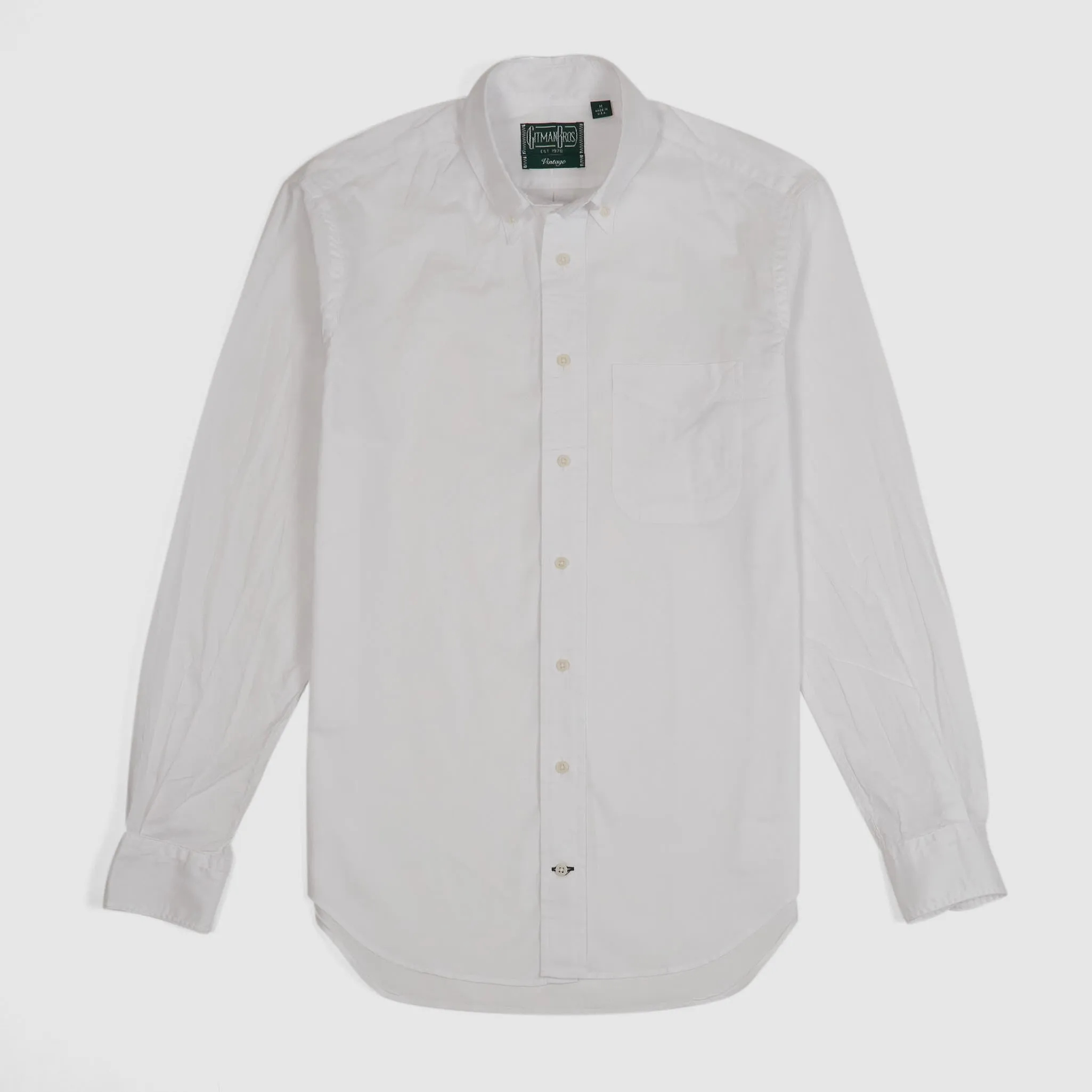 Gitman Vintage Button Down Plain Poplin Shirt sold by DeeCee style