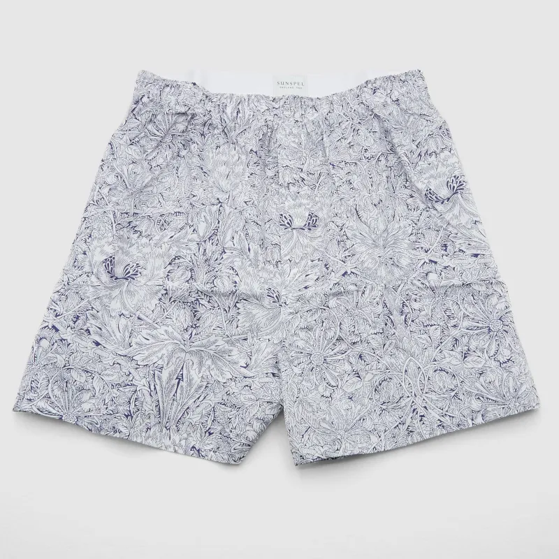 Sunspel Classic Indigo Morris Boxers sold by DeeCee style