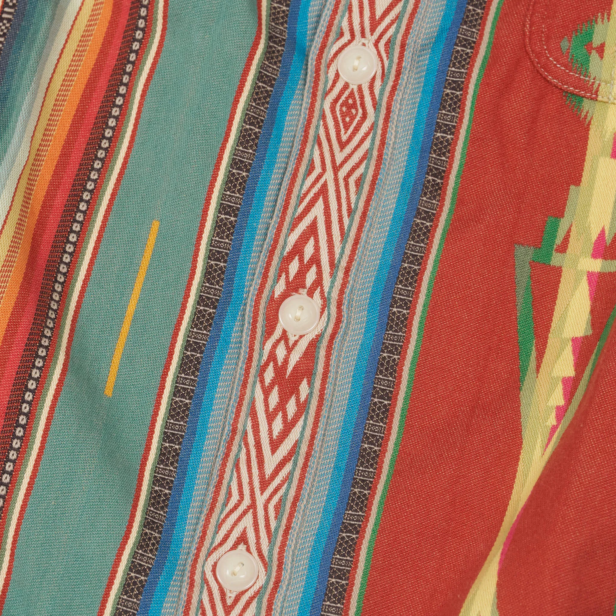 Double RL Long Sleeve Native Striped Jacquard Work Shirt sold by DeeCee style product image thumbnail 4