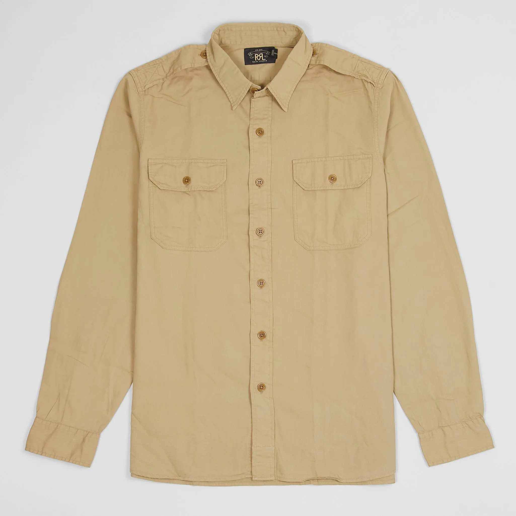 Double RL Military Long Sleeve Sport Shirts sold by DeeCee style