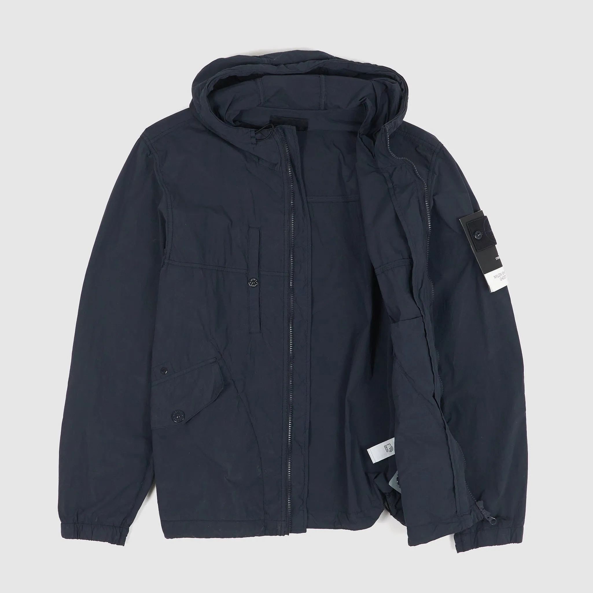 Stone Island Ghost Piece Lightweight Nylon Smerigilato Anorak Parka sold by DeeCee style product image thumbnail 2