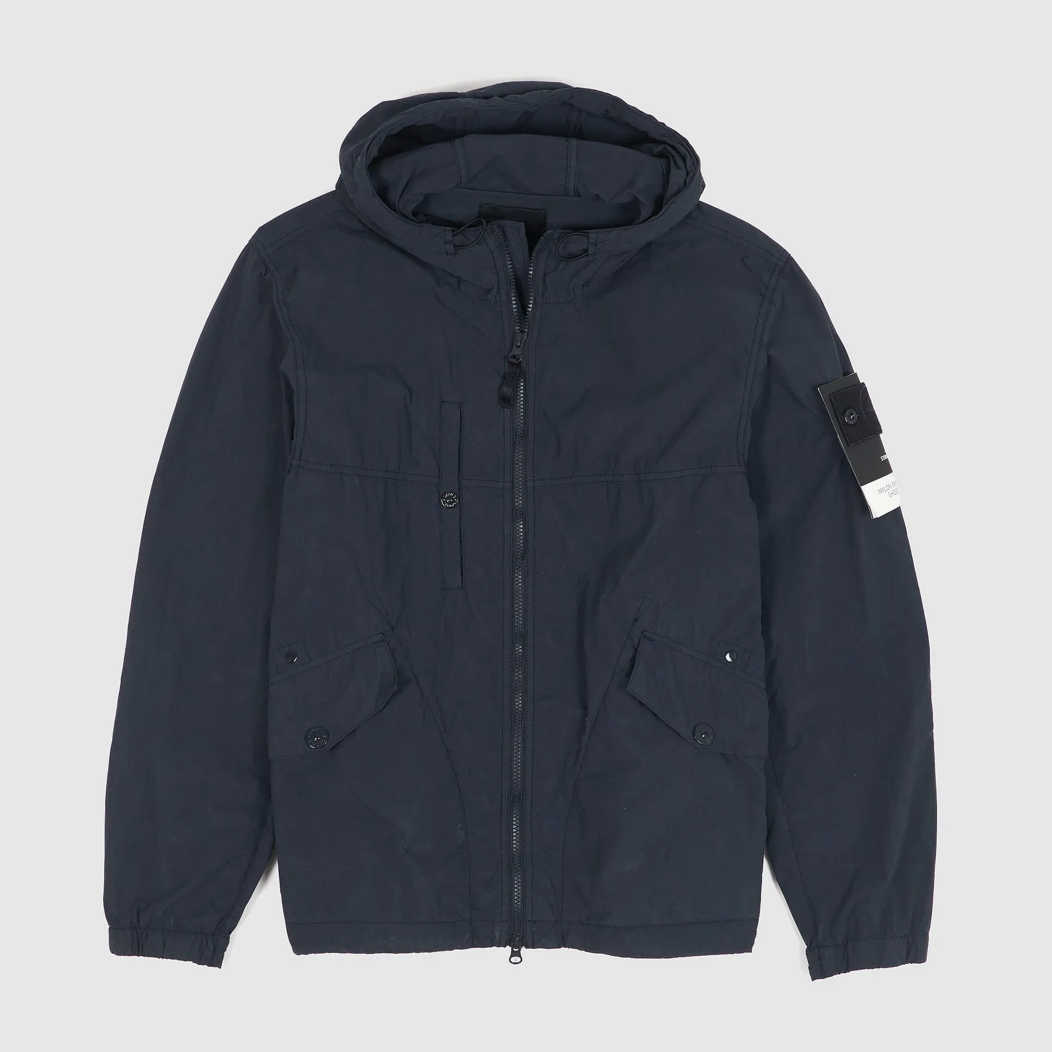 Stone Island Ghost Piece Lightweight Nylon Smerigilato Anorak Parka sold by DeeCee style