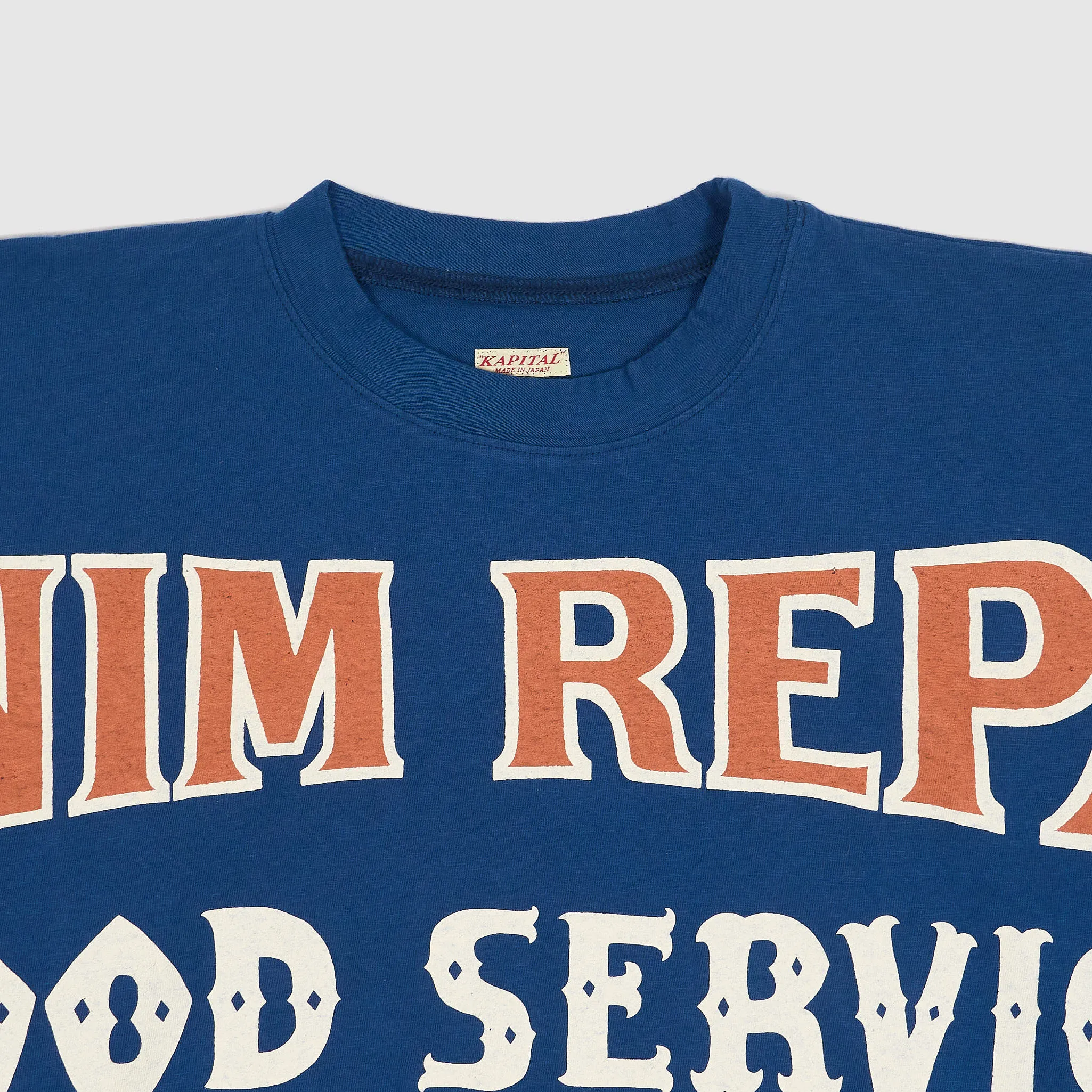 Kapital Denim Repair Oversized Crew Neck Huge T-Shirt sold by DeeCee style product image thumbnail 3