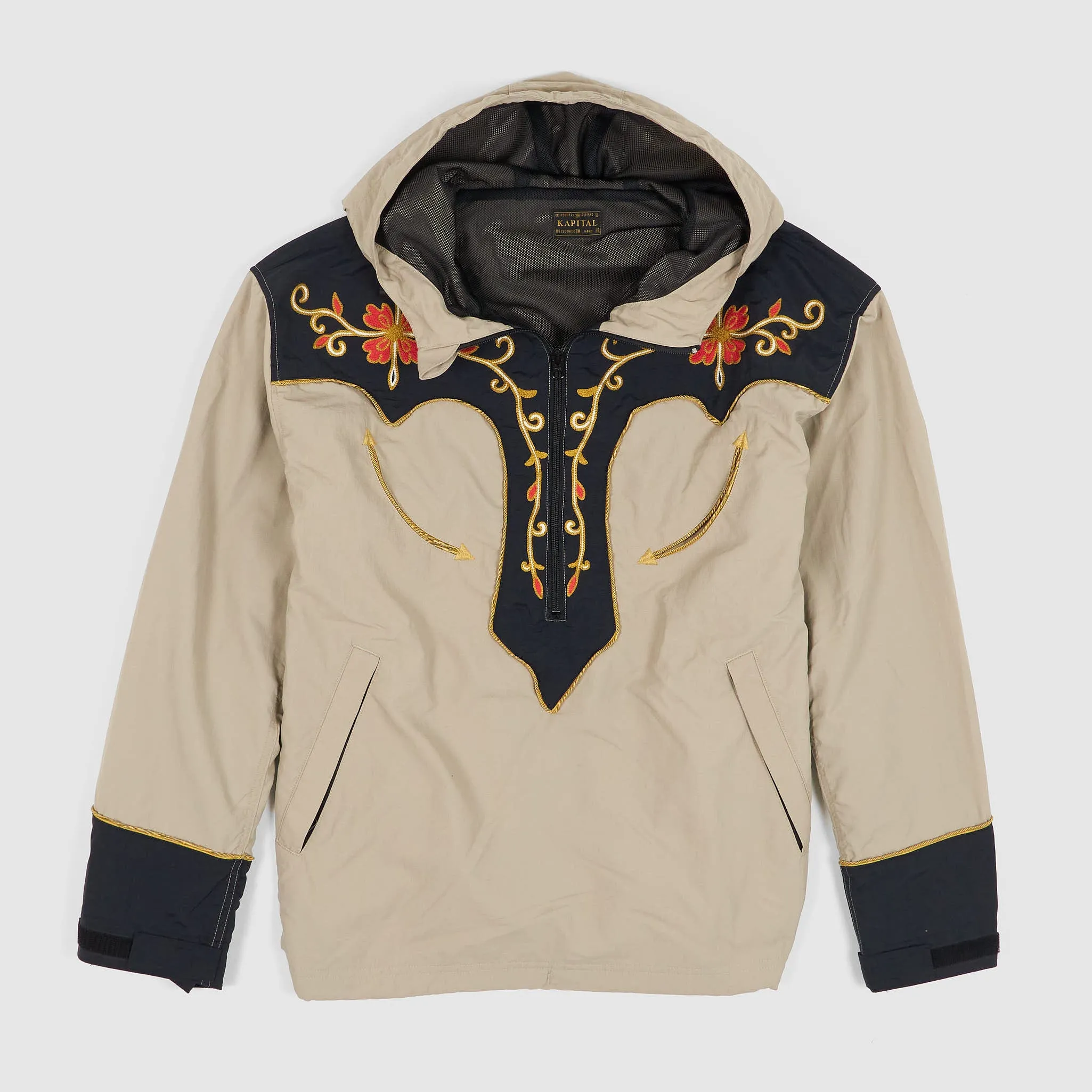 Kapital Embroidered Two Tone Western Anorak Parka sold by DeeCee style