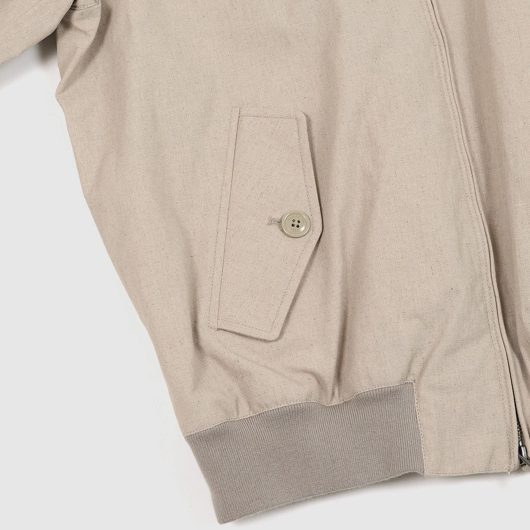 Baracuta G9 Harrington Linen Blend Tent Cloth Jacket sold by DeeCee style product image thumbnail 5