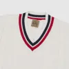 Rakki V-Neck Knitted Tennis Cotton Jumper Alonzo Richard Gonzalez 1948 sold by DeeCee style