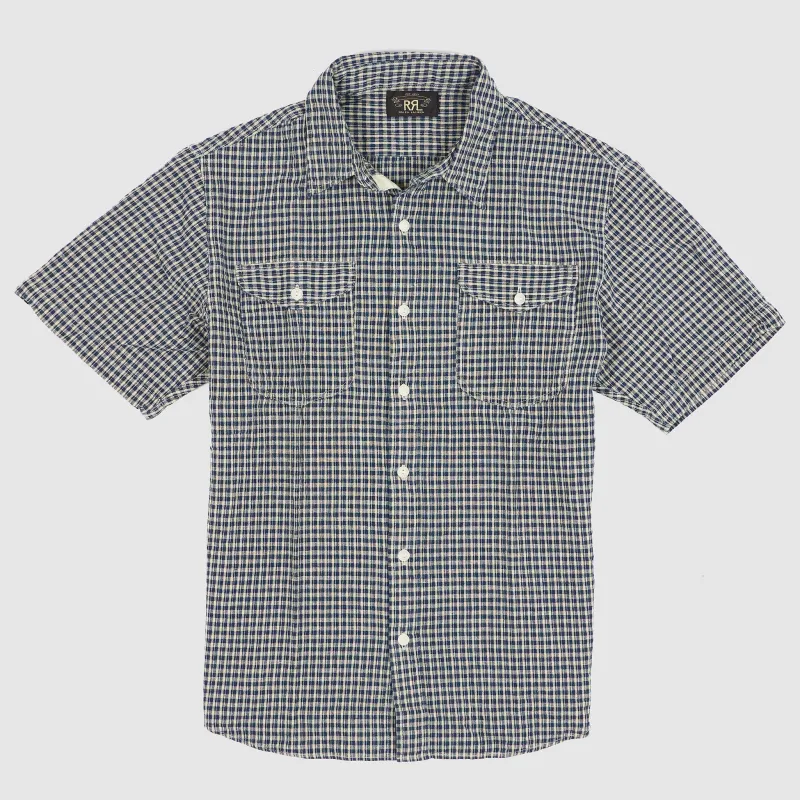 Double RL Short Sleeve Seersucker Sports Shirt sold by DeeCee style