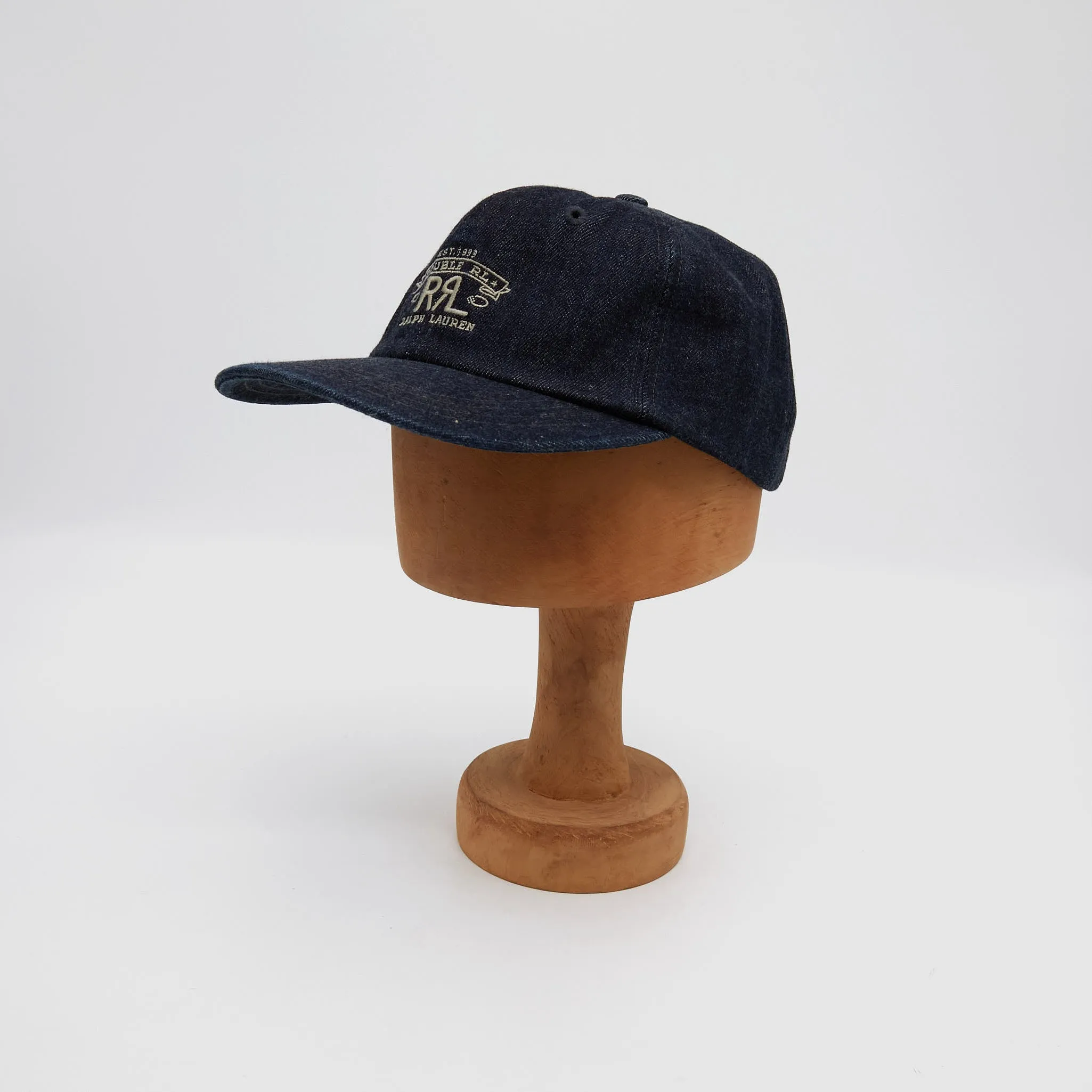 Double RL Sportsman Denim Ball Cap sold by DeeCee style