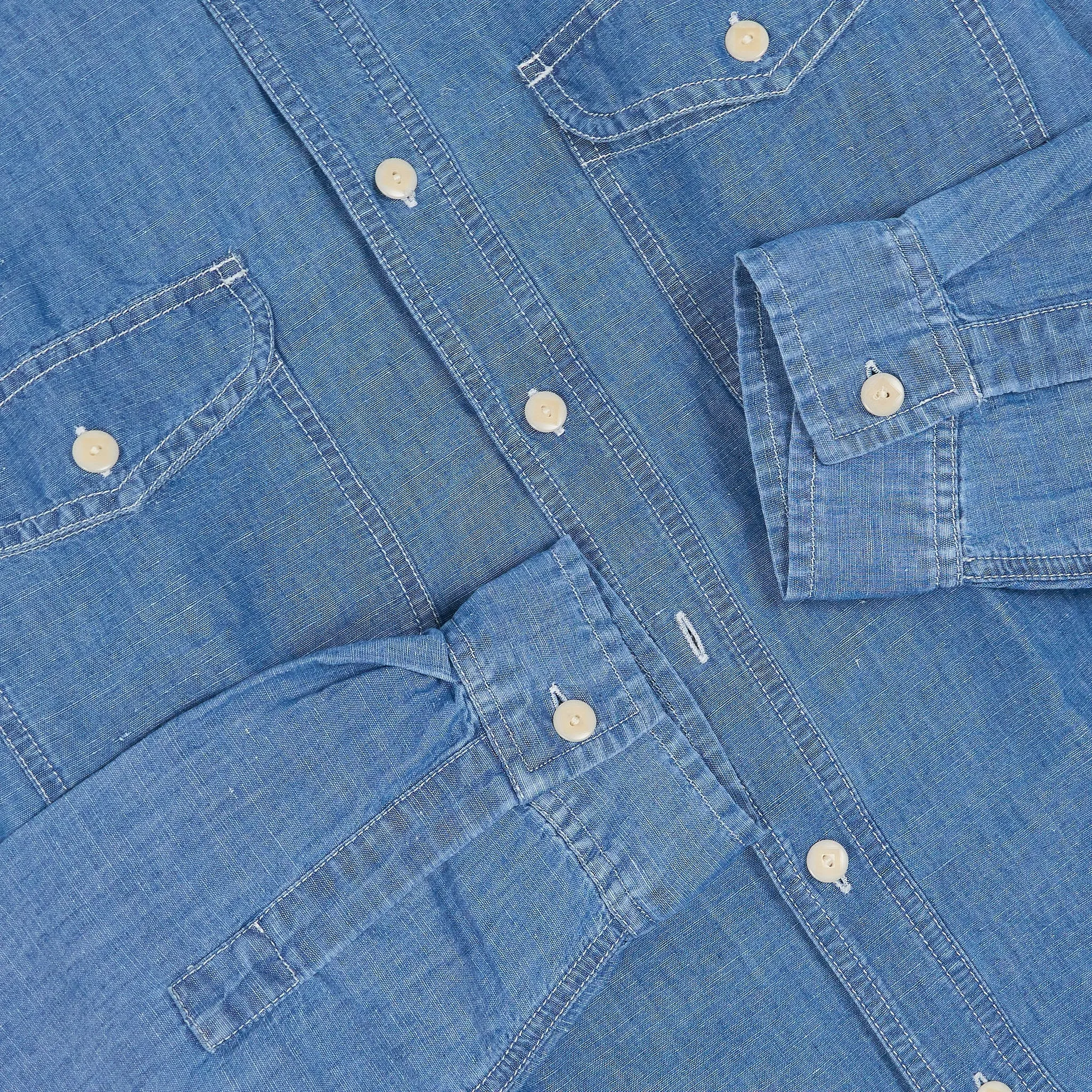 Chesapeake’s Hemp Chambray Work Shirt sold by DeeCee style product image thumbnail 5