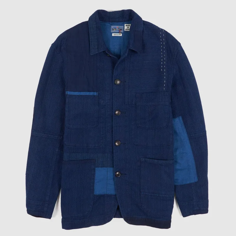 Blue Blue Japan Sashiko Nenrin Coverall Jacket sold by DeeCee style
