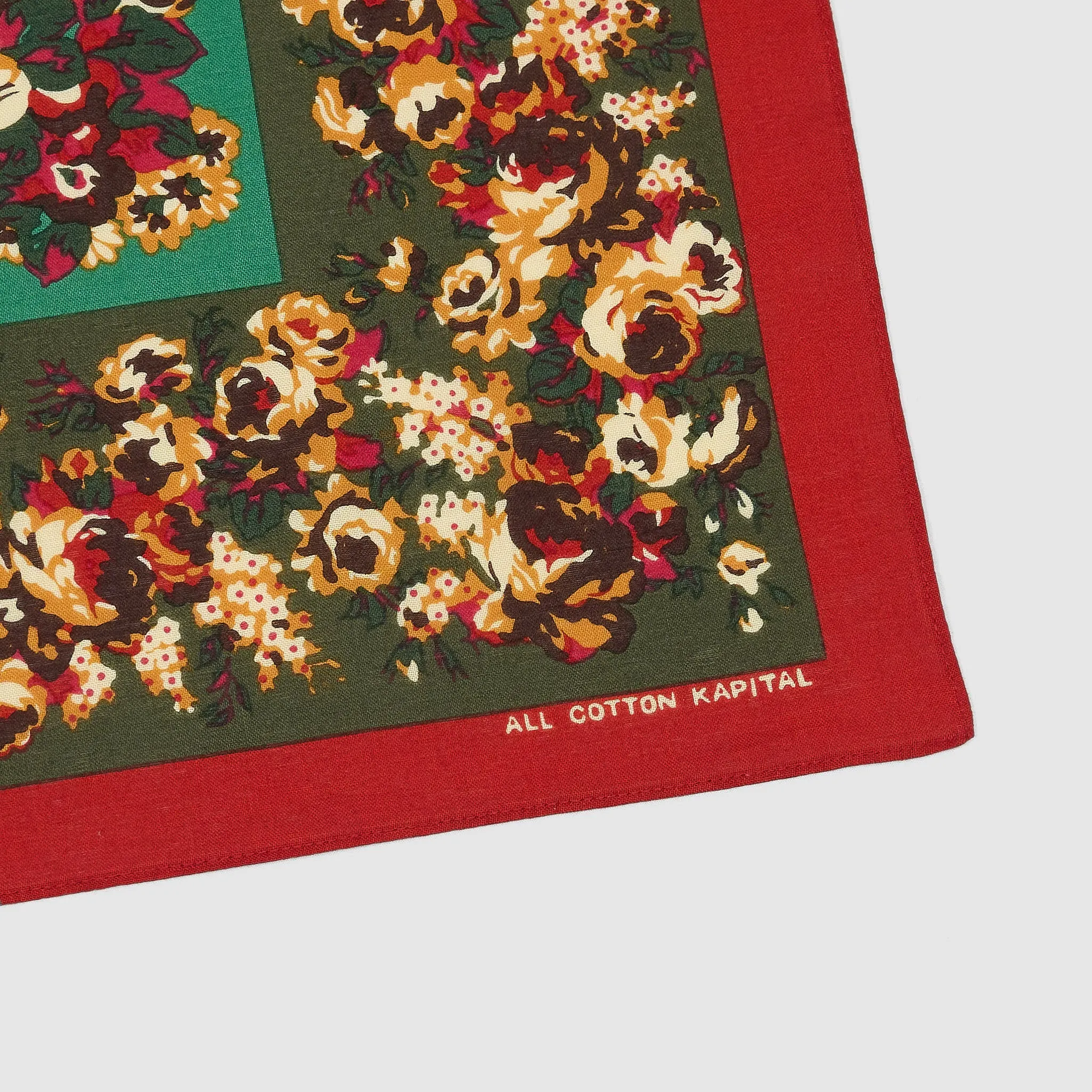 Kapital Fast color Flower Printed Cotton Bandana sold by DeeCee style product image thumbnail 2