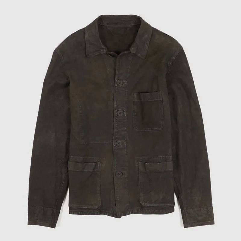 Salvatore Santoro Leather Chore Jacket Blazer sold by DeeCee style