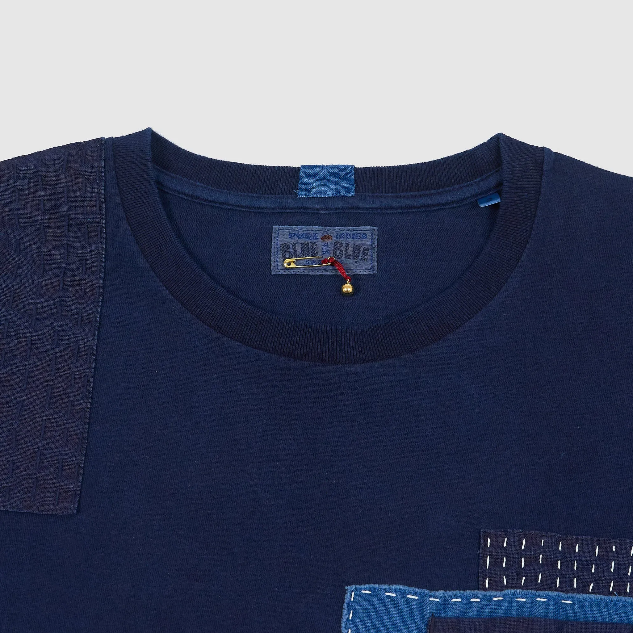 Blue Blue Japan Nenrin Patchwork One Pocket T-Shirt sold by DeeCee style product image thumbnail 2