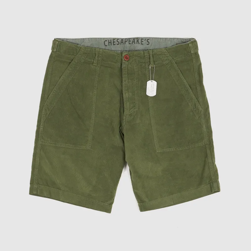 Chesapeake’s Corduroy Fatigue Bermuda Shorts sold by DeeCee style