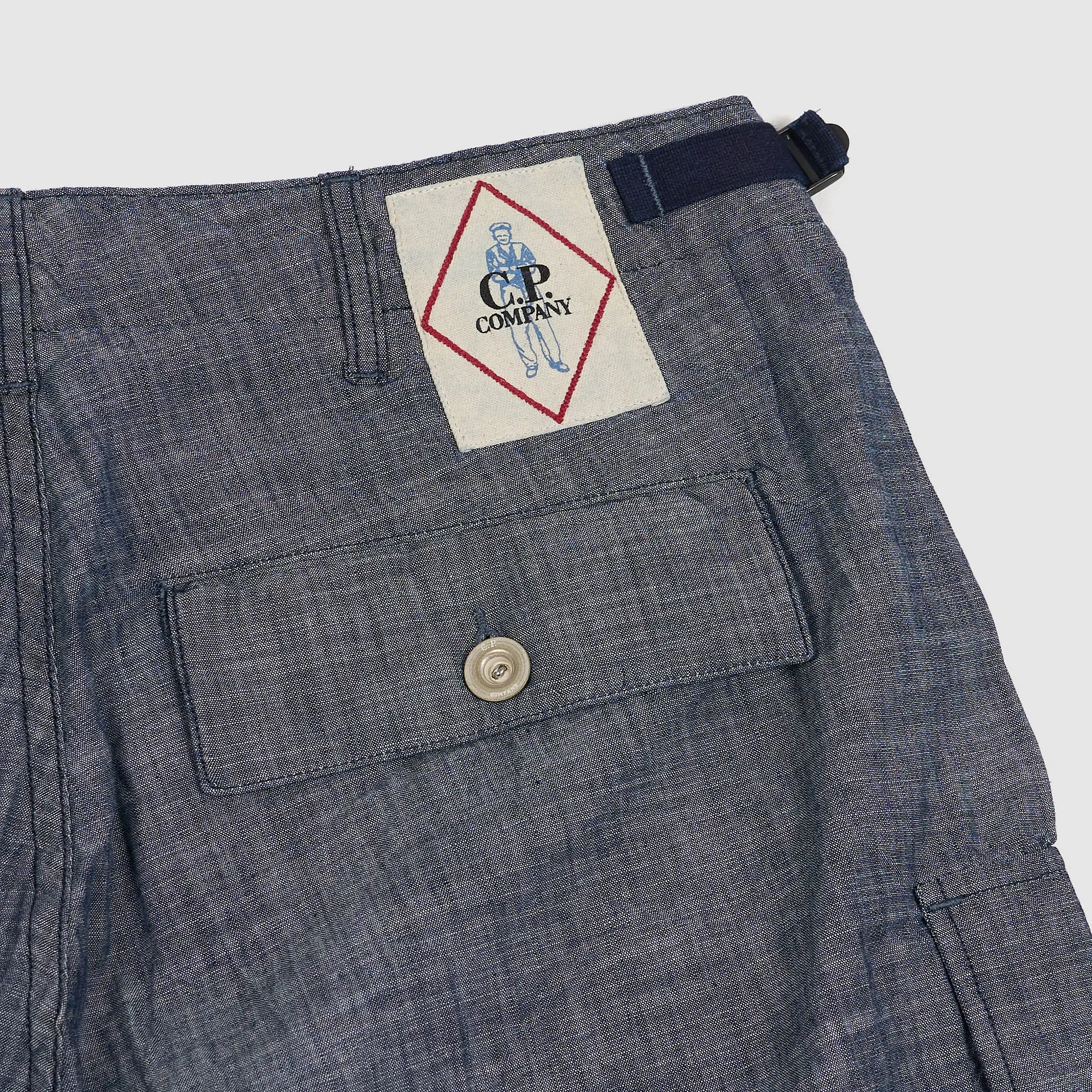 C.P. Company Chambray Cargo Shorts sold by DeeCee style product image thumbnail 5