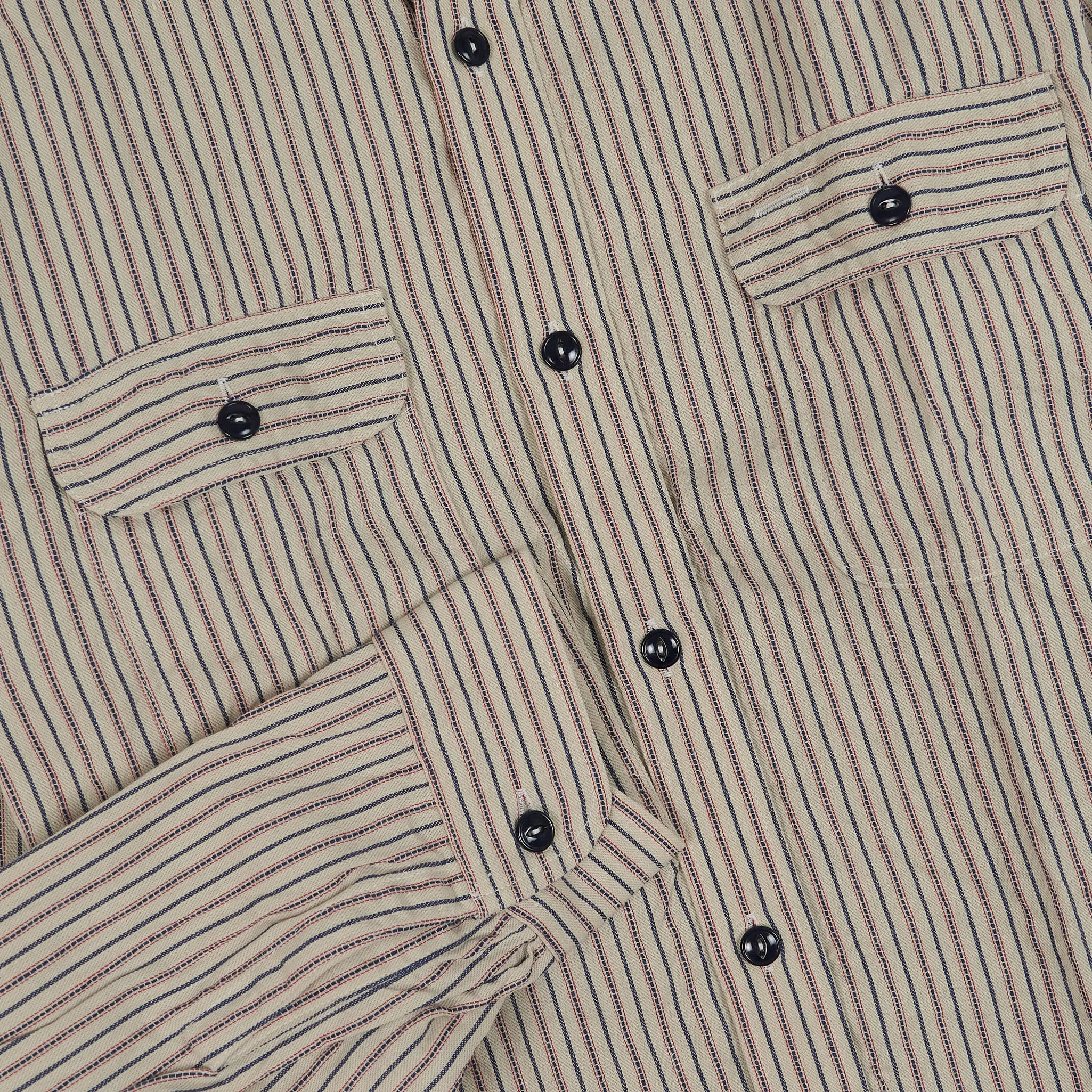Sugar Cane Striped Work Shirt sold by DeeCee style product image thumbnail 4