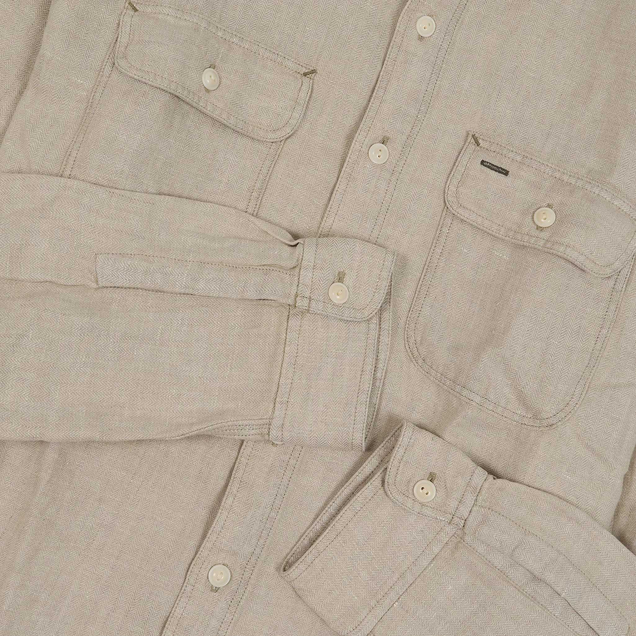 Double RL Heavy Linen Long Sleeve Shirt sold by DeeCee style product image thumbnail 5