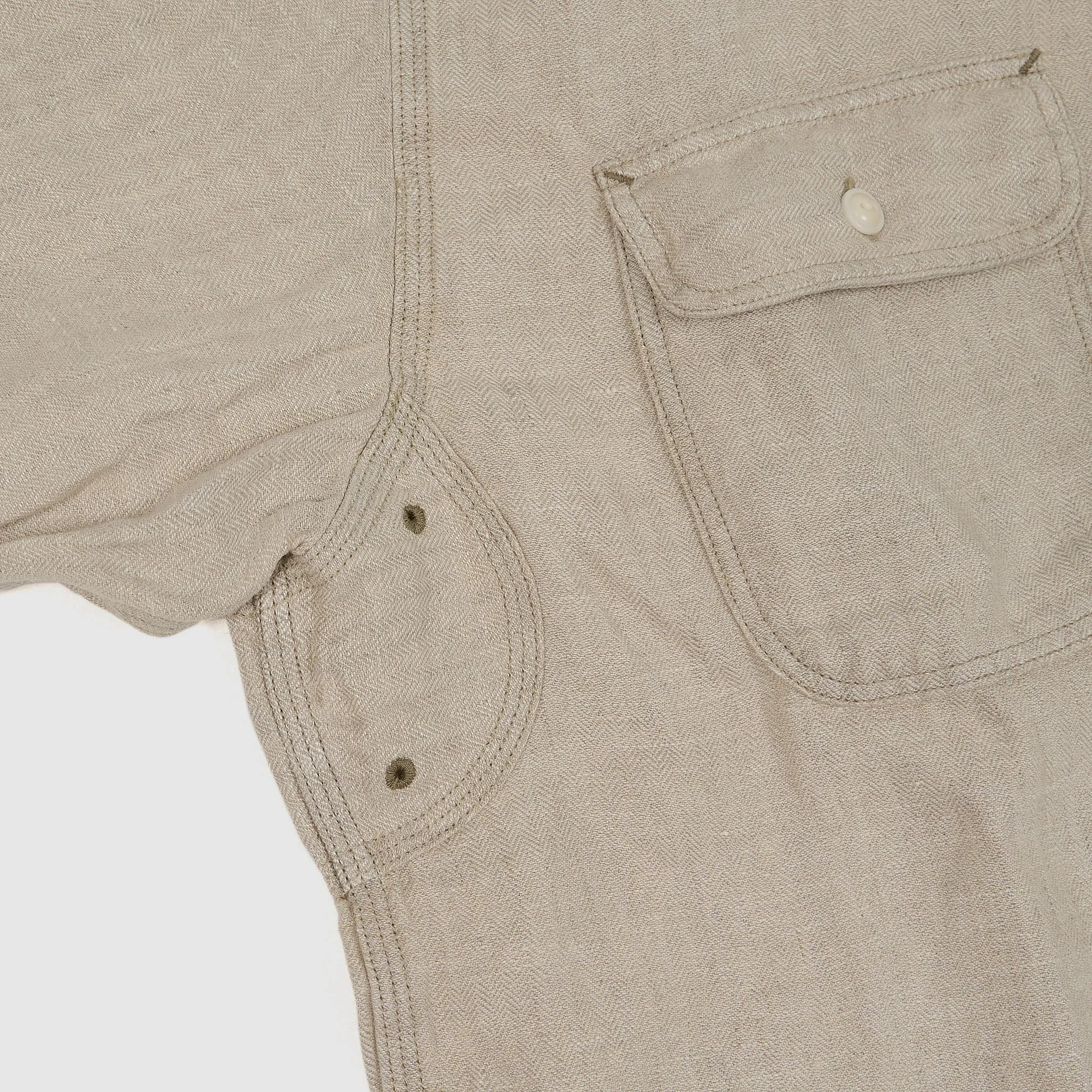 Double RL Heavy Linen Long Sleeve Shirt sold by DeeCee style product image thumbnail 3