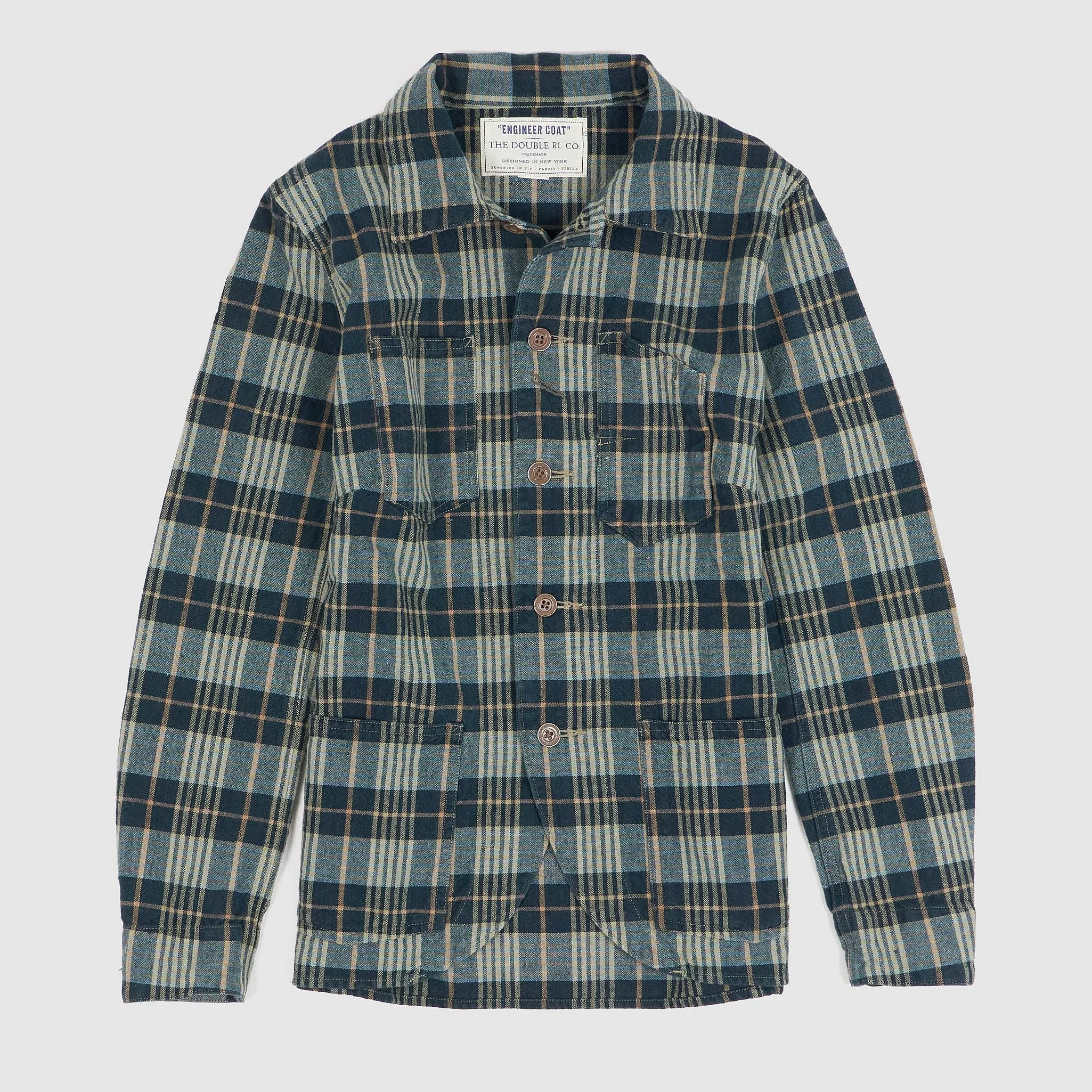 Double RL Ladies Plaid Blazer Shirt Jacket sold by DeeCee style