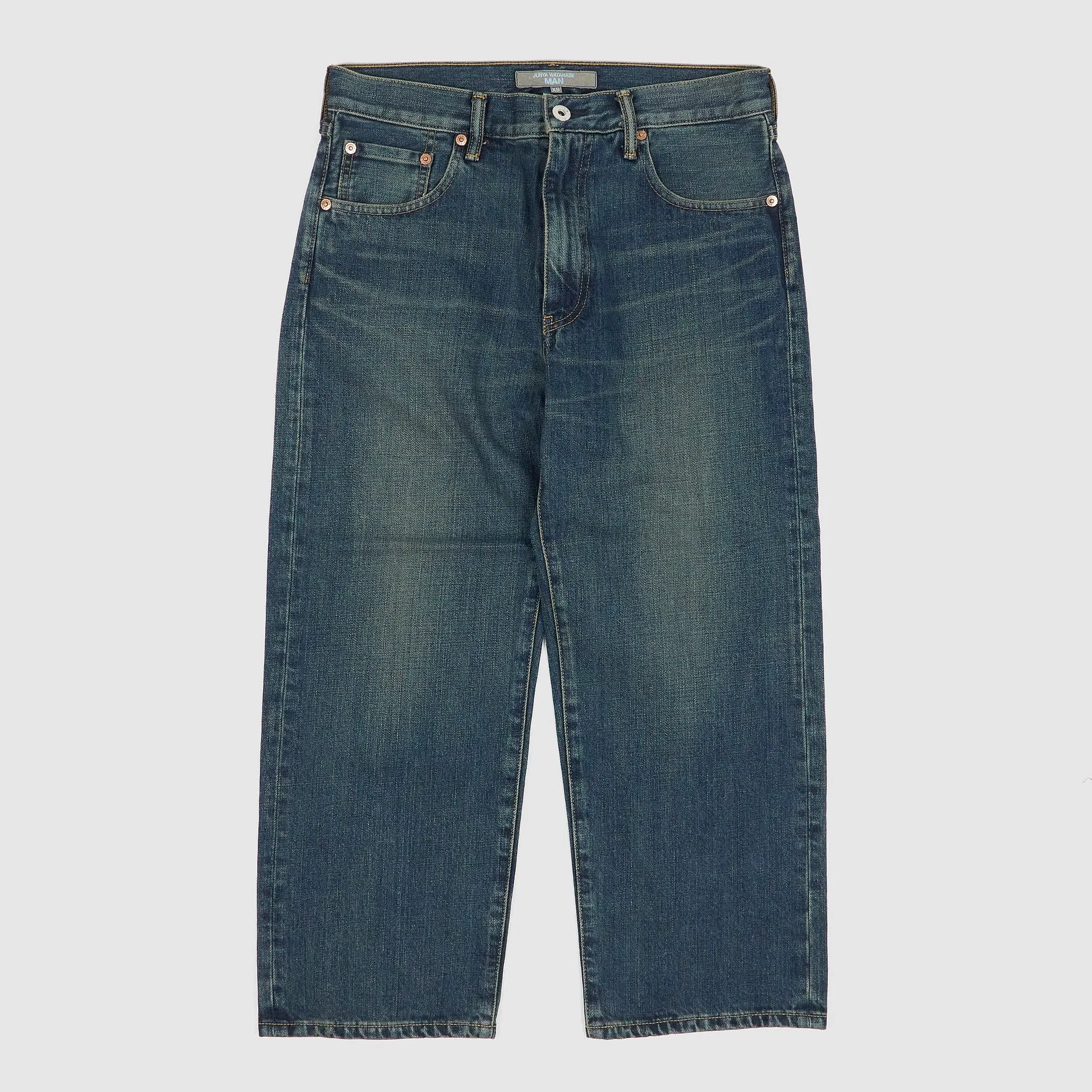 Junya Watanabe MAN Straight Cropped Denim Jeans sold by DeeCee style
