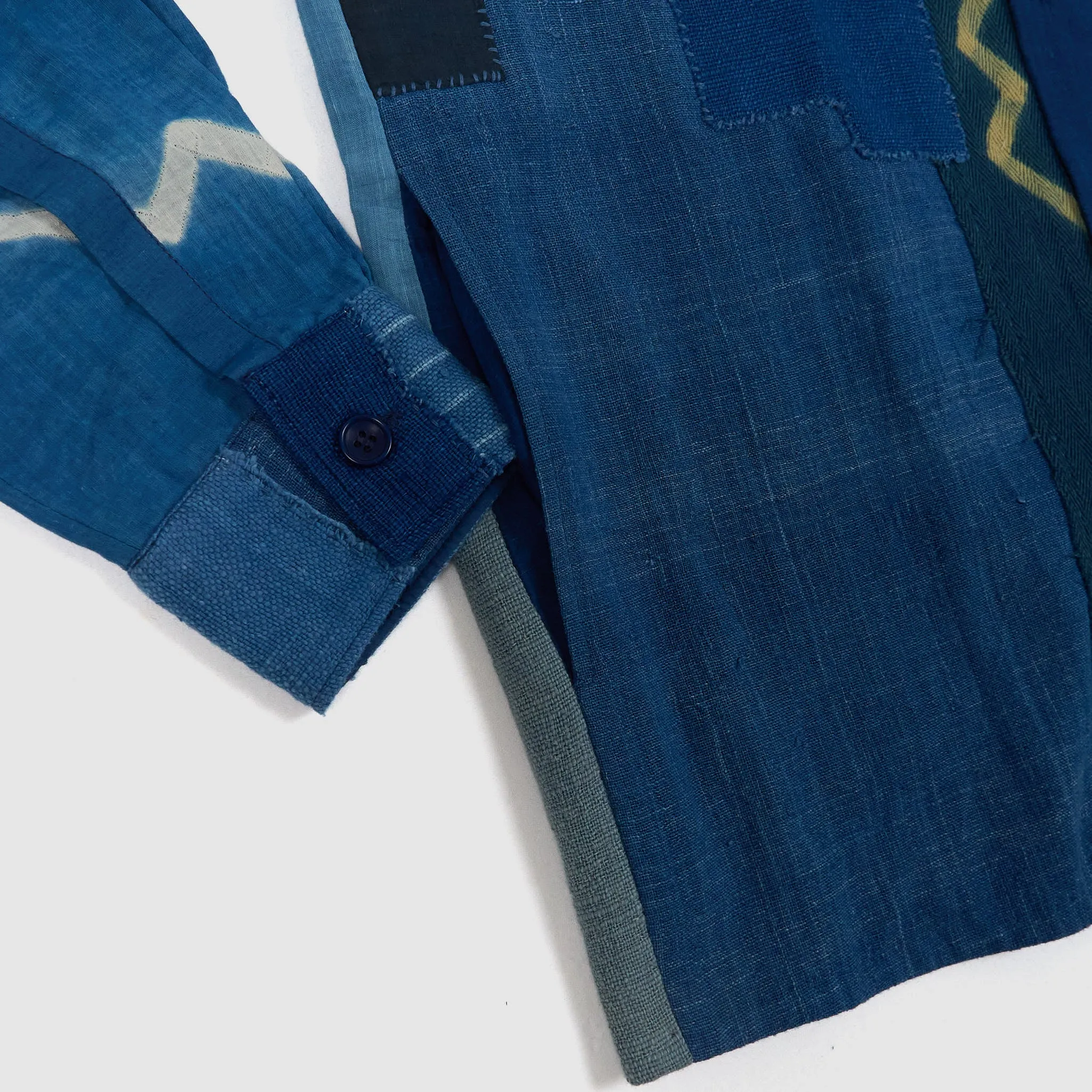 11.11 / eleven eleven Heavyweight Batic Long Sleeve Over Shirt sold by DeeCee style product image thumbnail 3