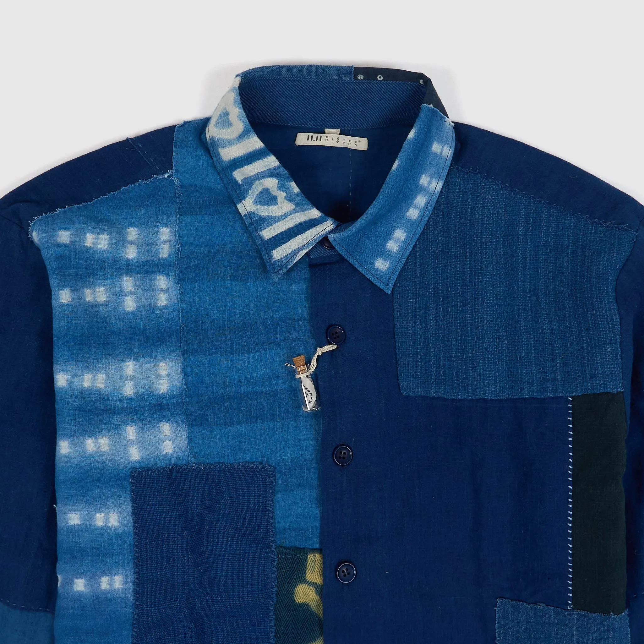 11.11 / eleven eleven Heavyweight Batic Long Sleeve Over Shirt sold by DeeCee style product image thumbnail 2