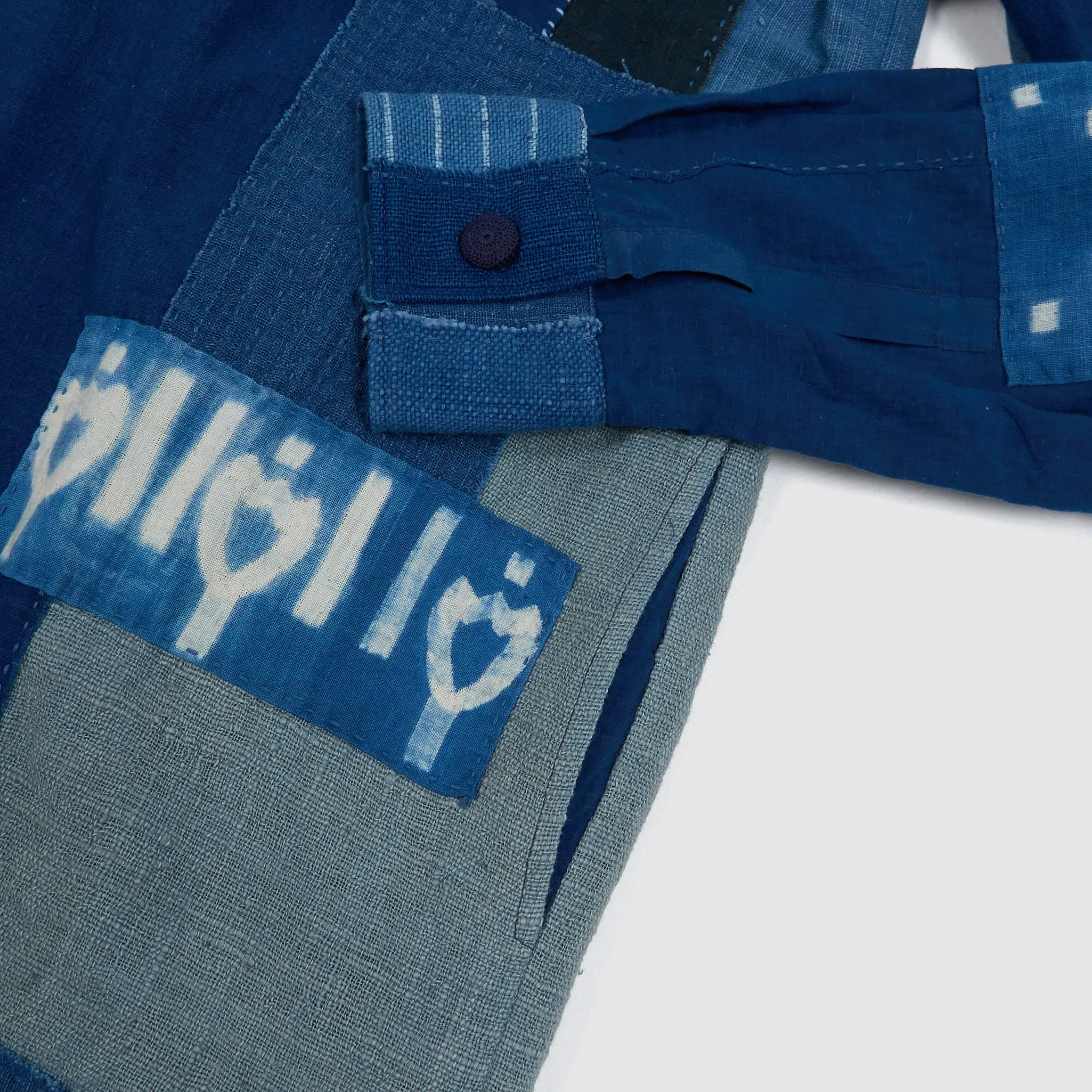 11.11 / eleven eleven Heavyweight Batic Long Sleeve Over Shirt sold by DeeCee style product image thumbnail 4