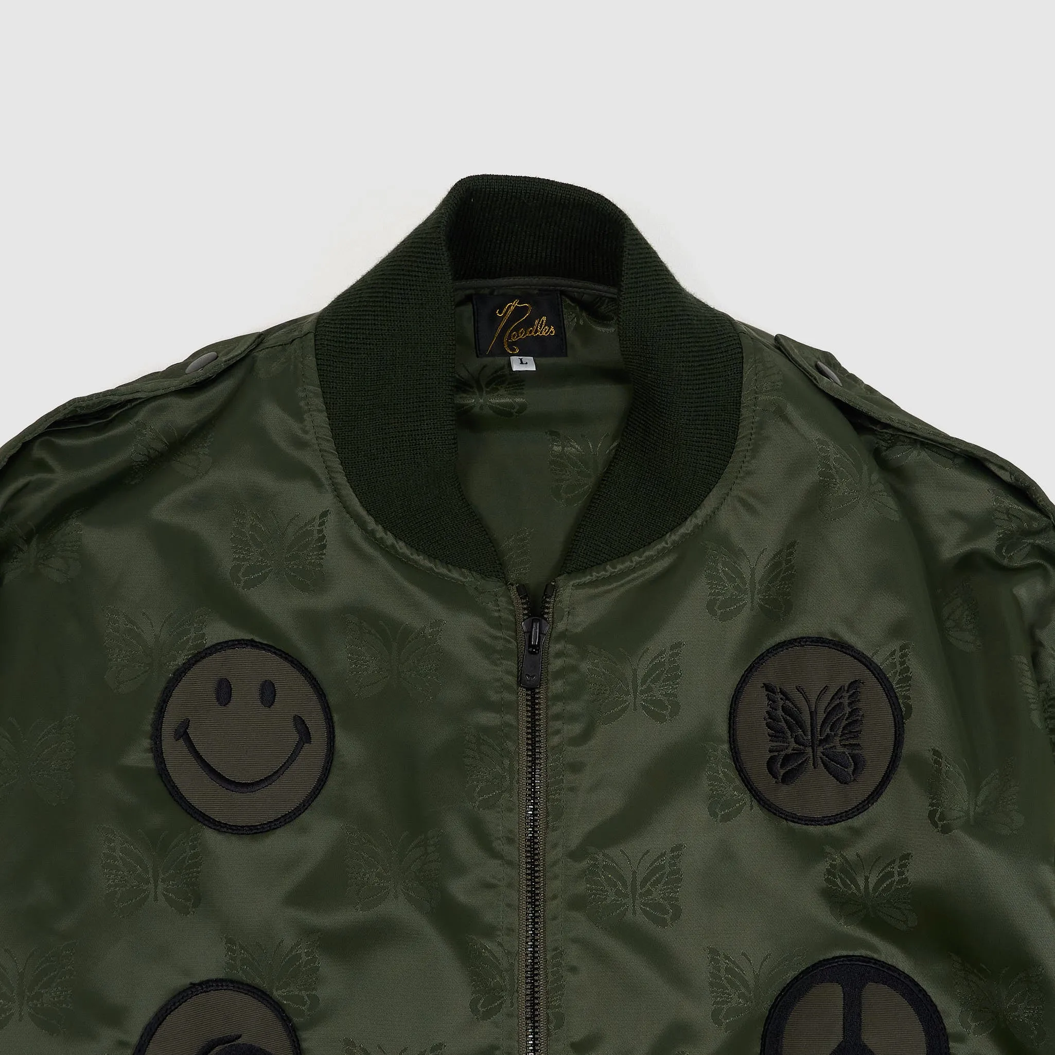 Needles Japan L2-B Papillon Embroidered Bomber Jacket sold by DeeCee style product image thumbnail 4