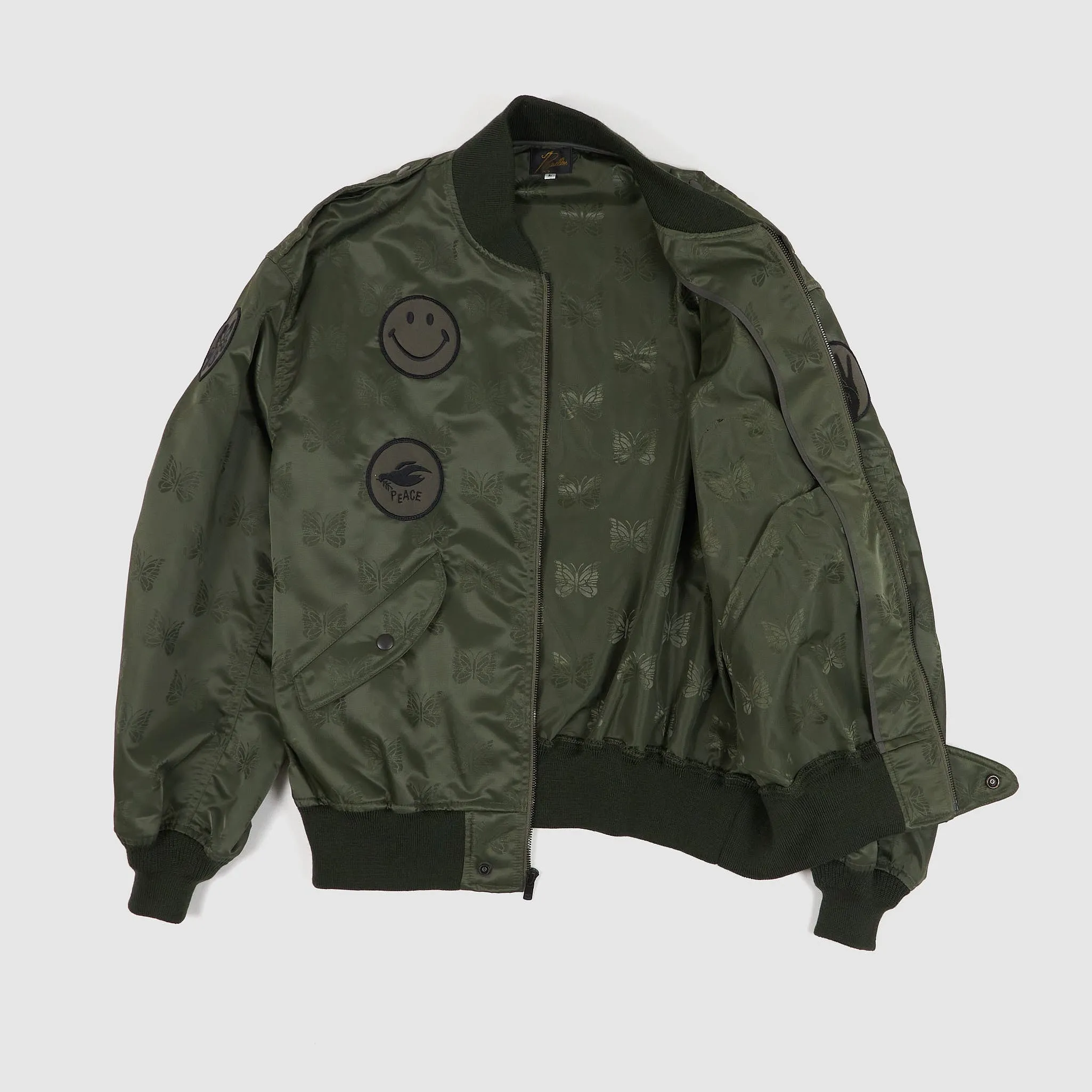 Needles Japan L2-B Papillon Embroidered Bomber Jacket sold by DeeCee style product image thumbnail 2