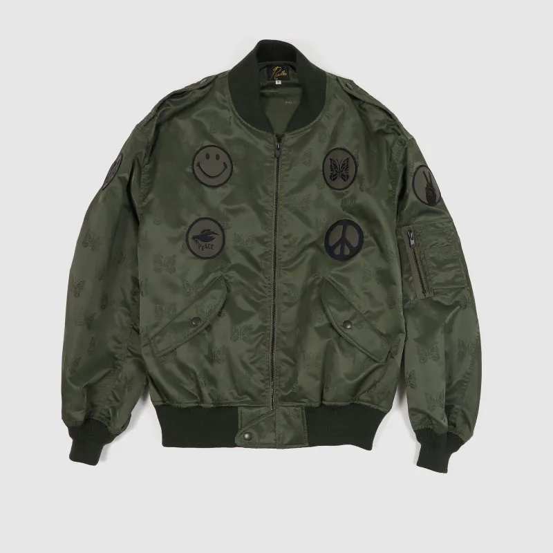 Needles Japan L2-B Papillon Embroidered Bomber Jacket made by Needles