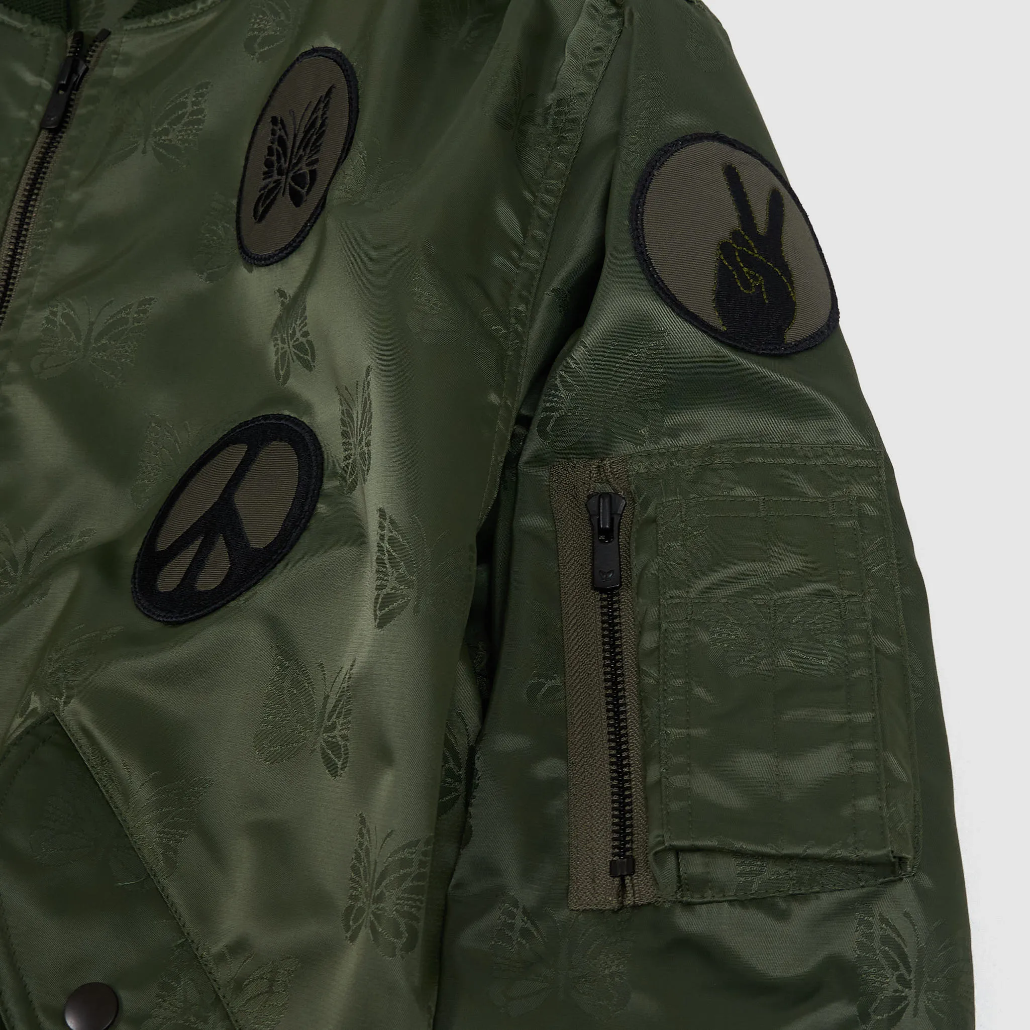 Needles Japan L2-B Papillon Embroidered Bomber Jacket sold by DeeCee style product image thumbnail 5