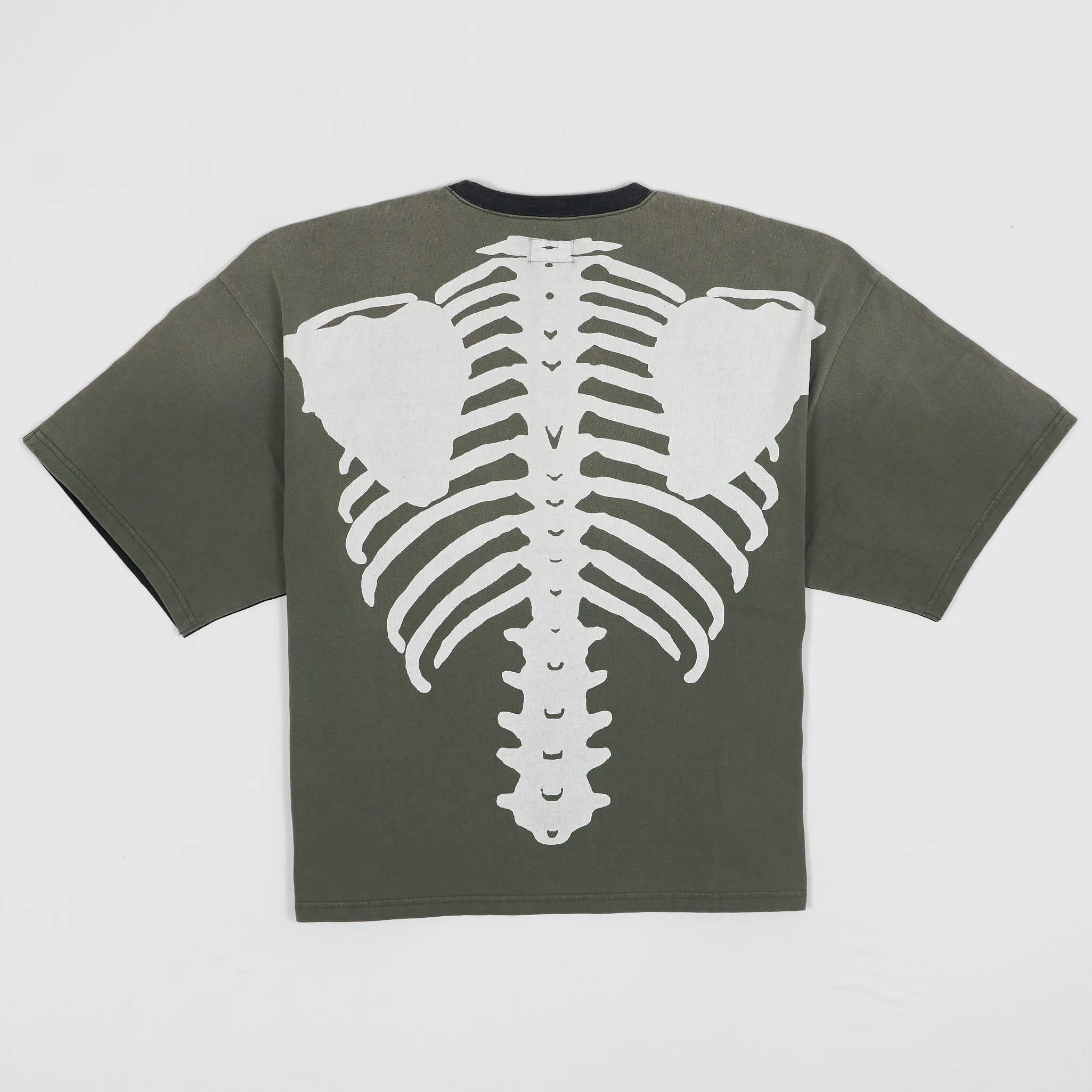 Kapital Short Sleeve Oversized Bones Backprint Crew-Neck T-Shirt sold by DeeCee style
