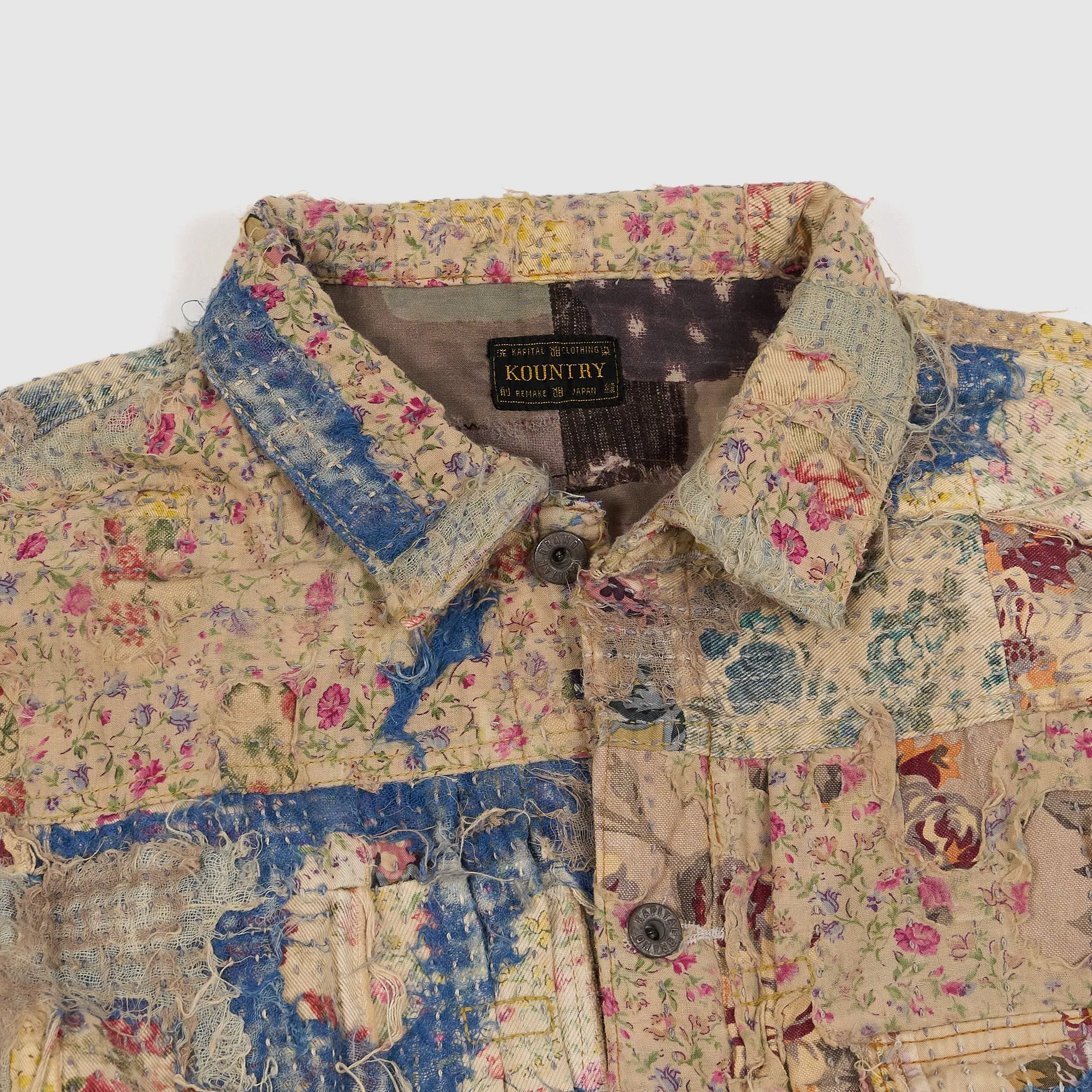 Kapital Distressed Floral-Boro Cotton and Linen Type-1 Jacket sold by DeeCee style product image thumbnail 3